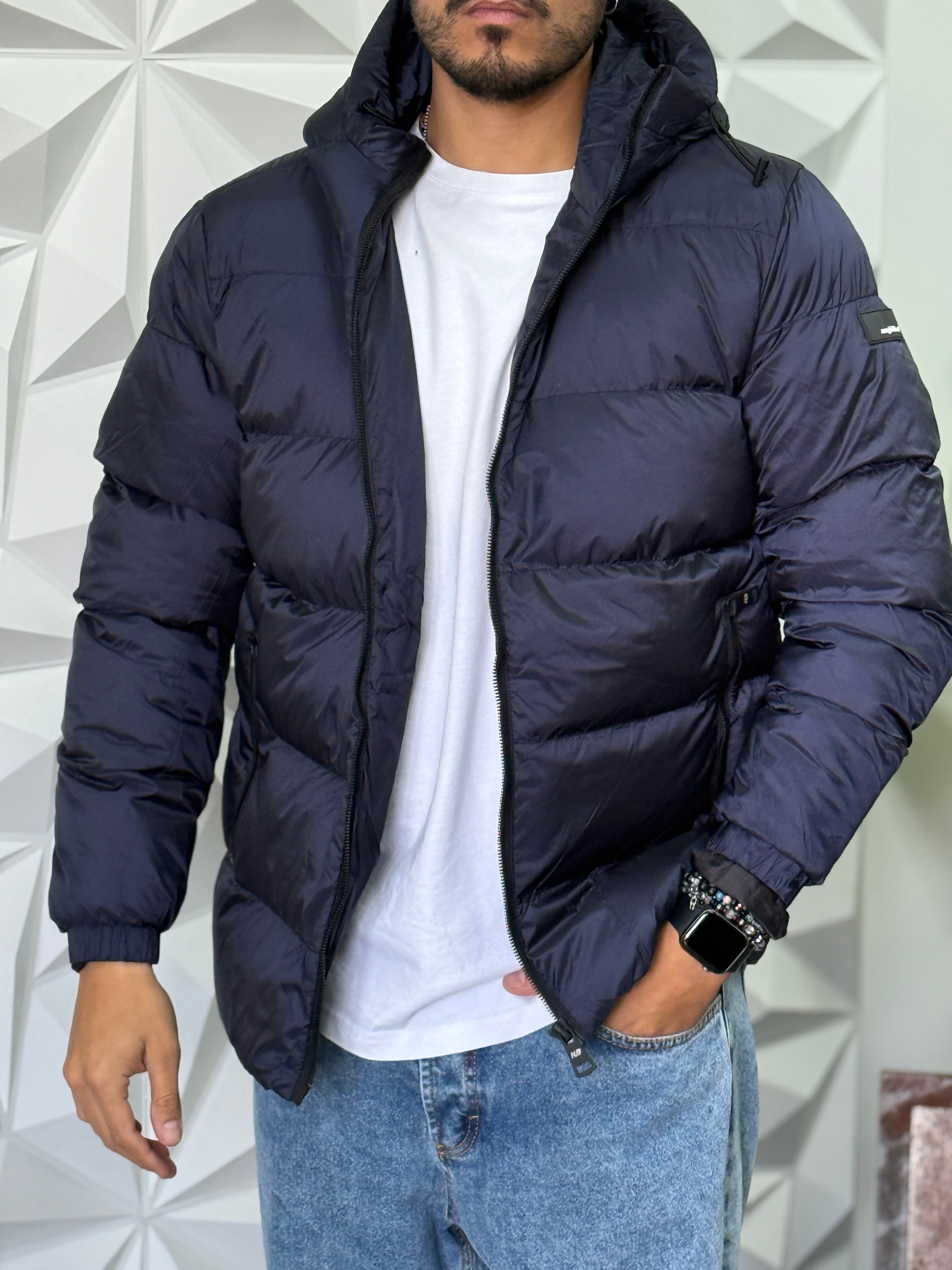 BOMBER CAPPUCCIO BLU NEW JOB BRAND