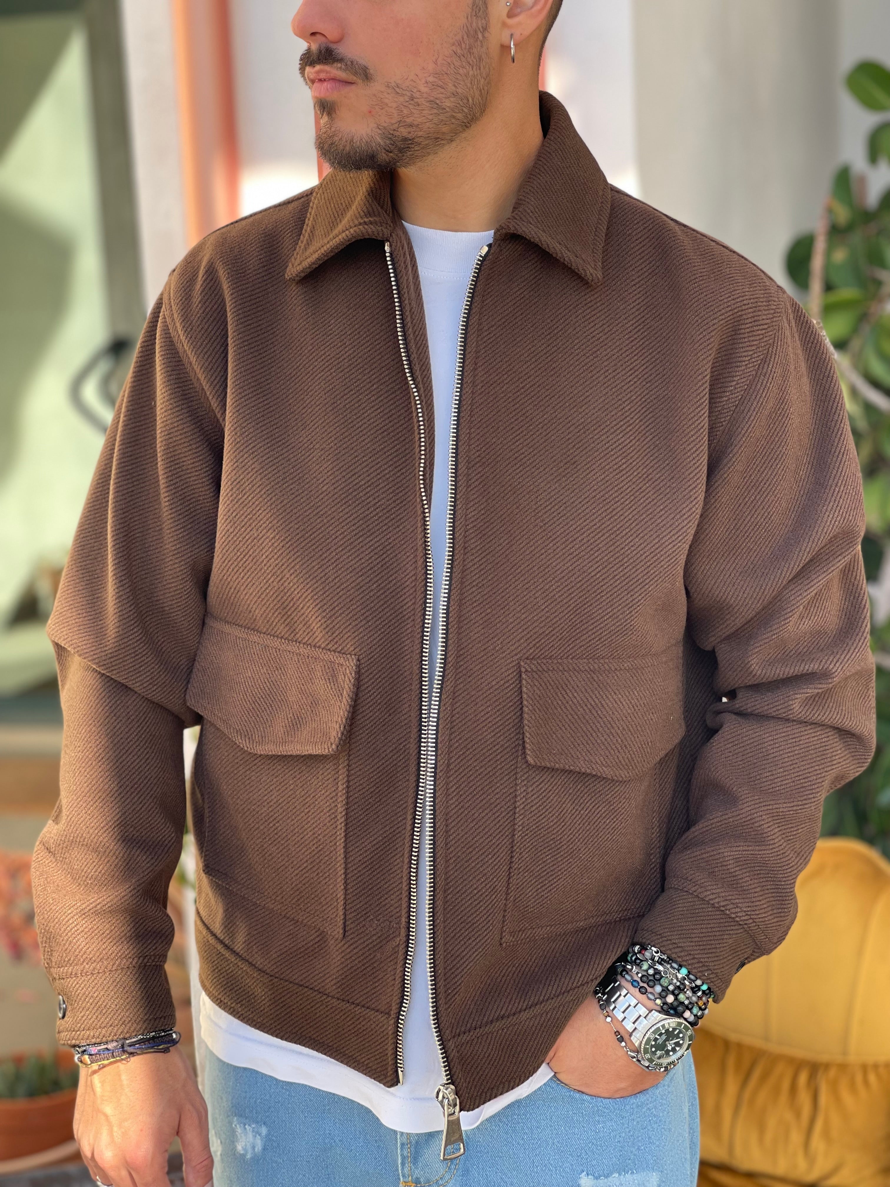 JACKET CARGO COATARA MARRONE NEW JOB BRAND