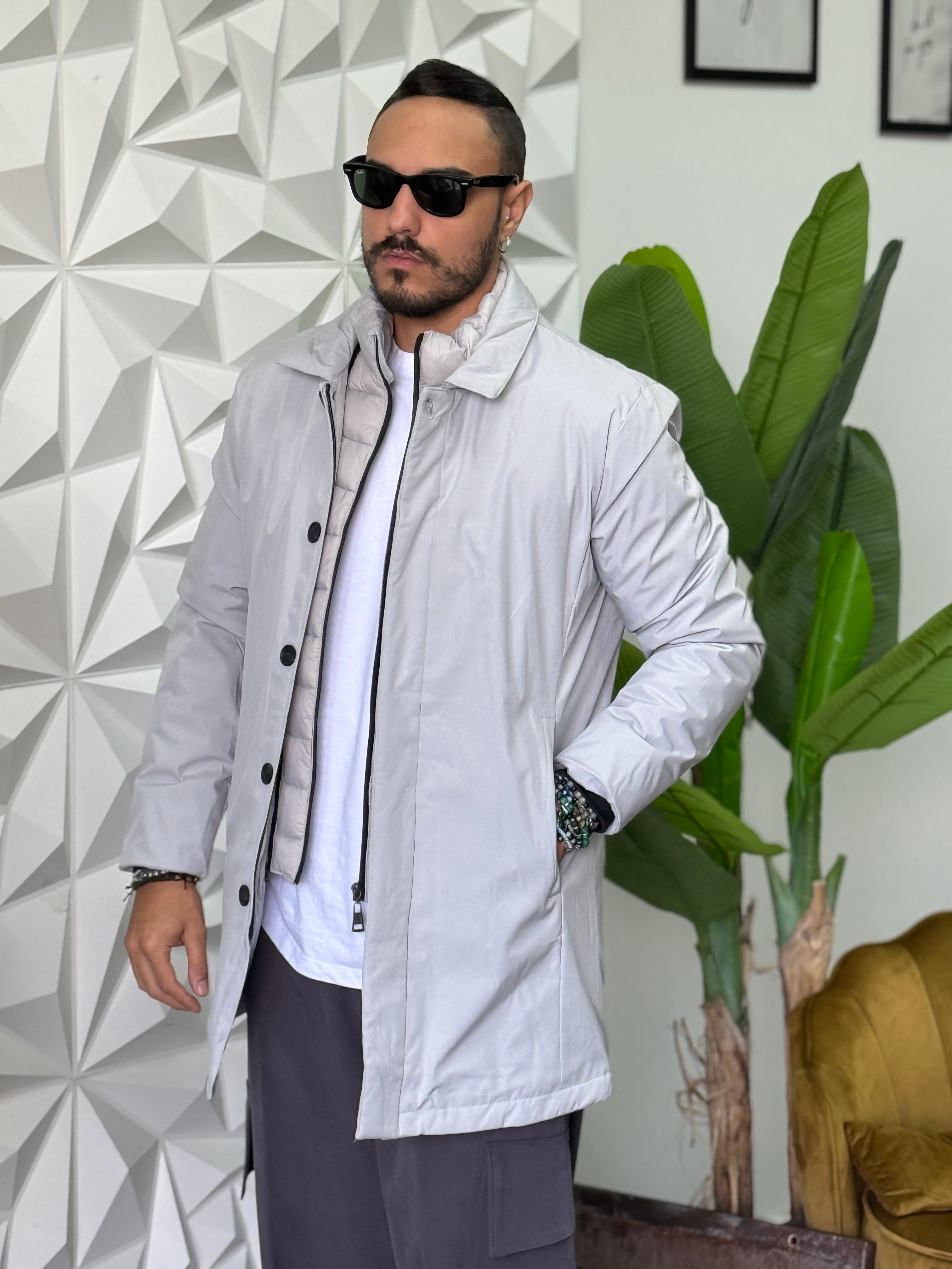 IRON CORE GIUBBINO TESSUTO TECNICO ELEGANT GHIACCIO NEW JOB BRAND