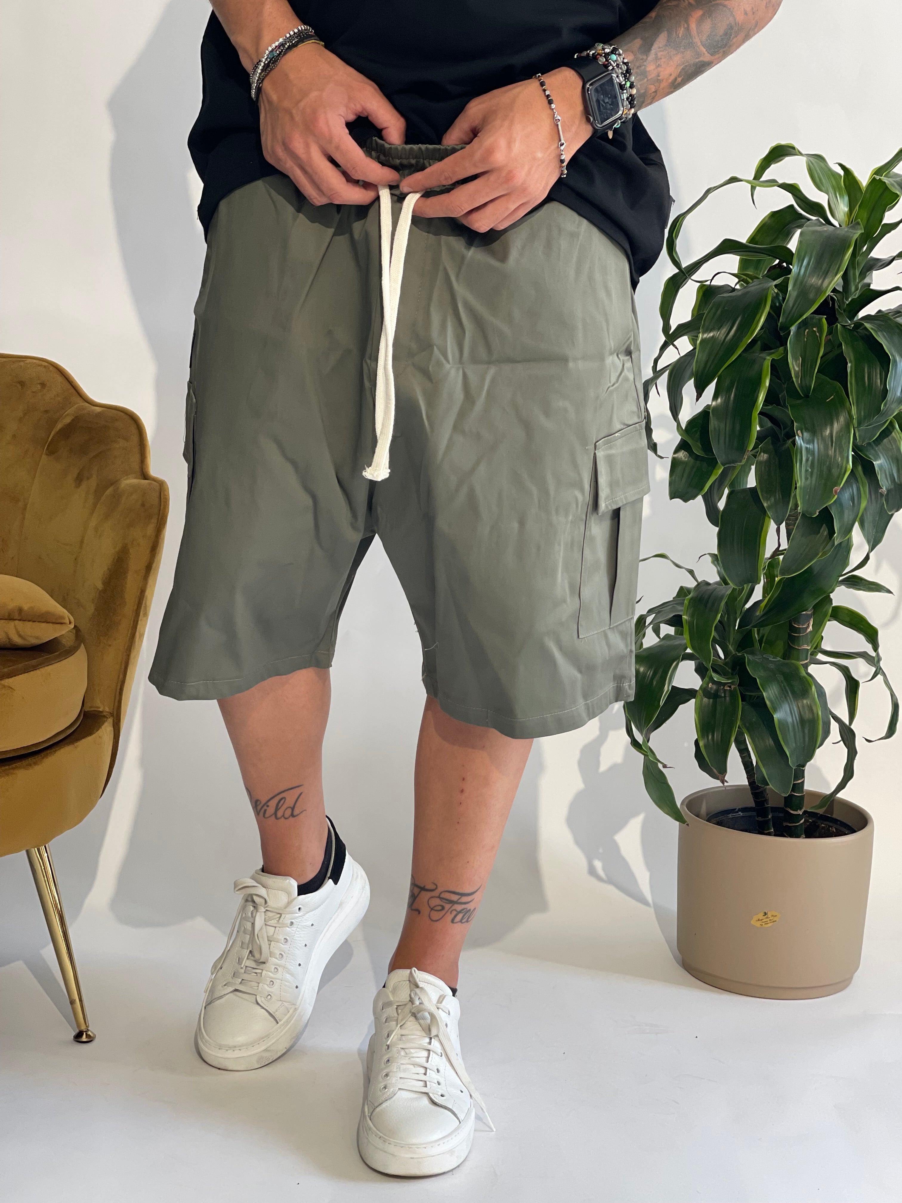 BERMUDA CARGO VERDE MILITARE NJB