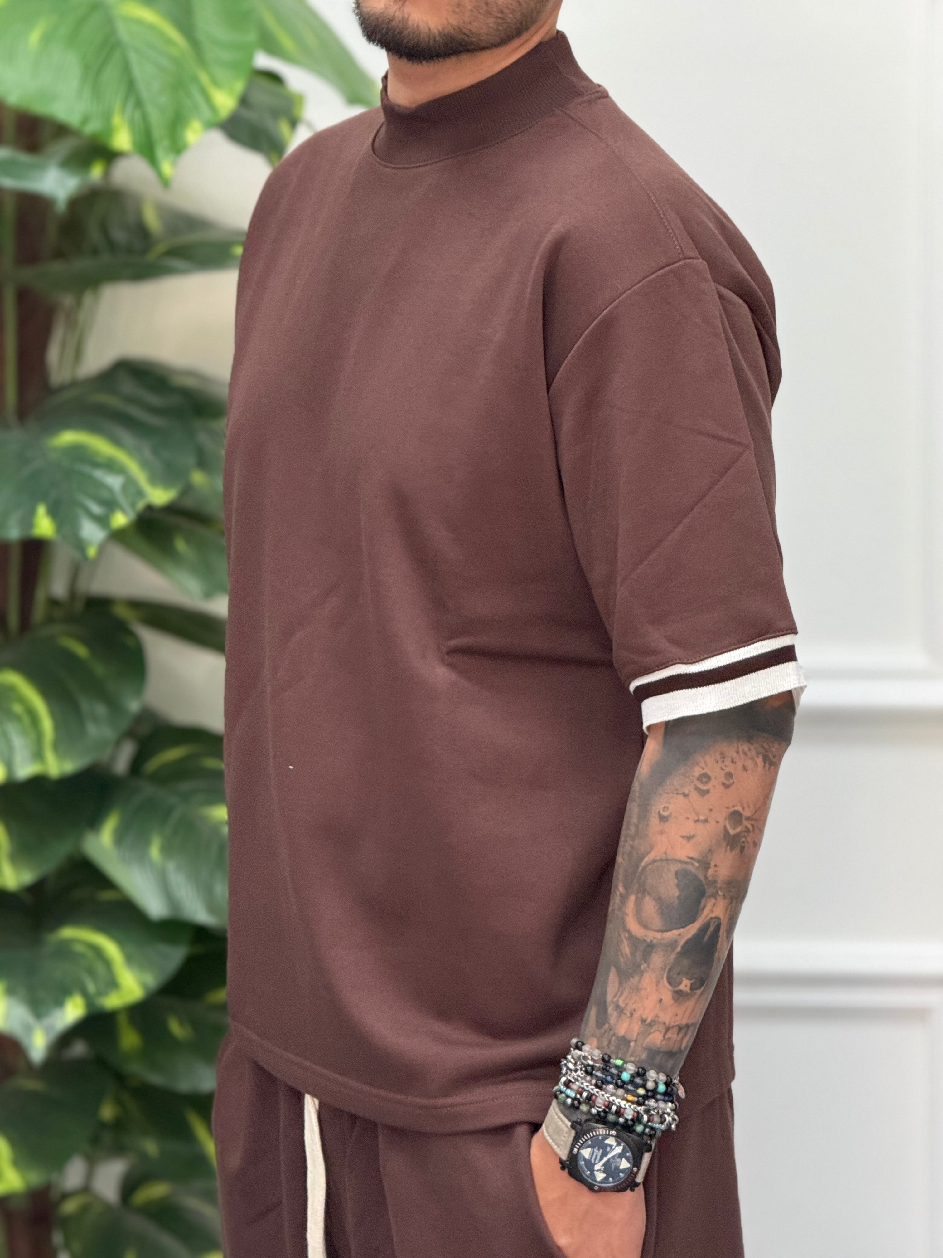 COORDINATO NEW JOB BRAND MARRONE