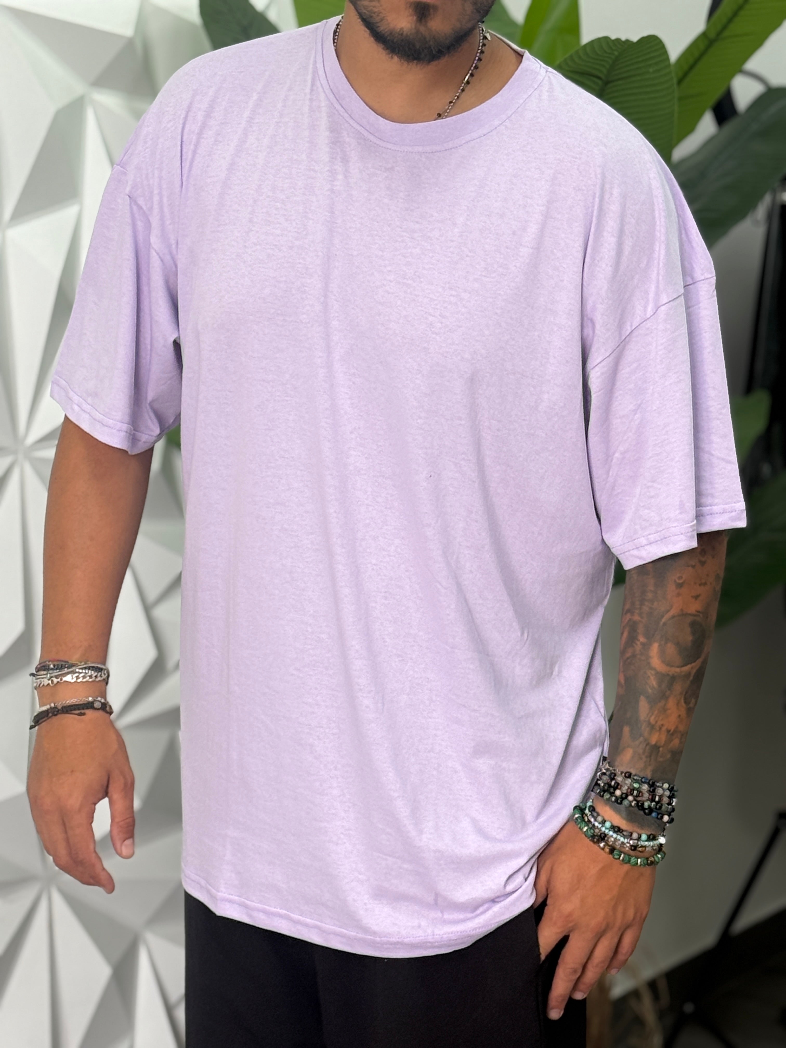 T-SHIRT TS189OV LILLA NEW JOB BRAND