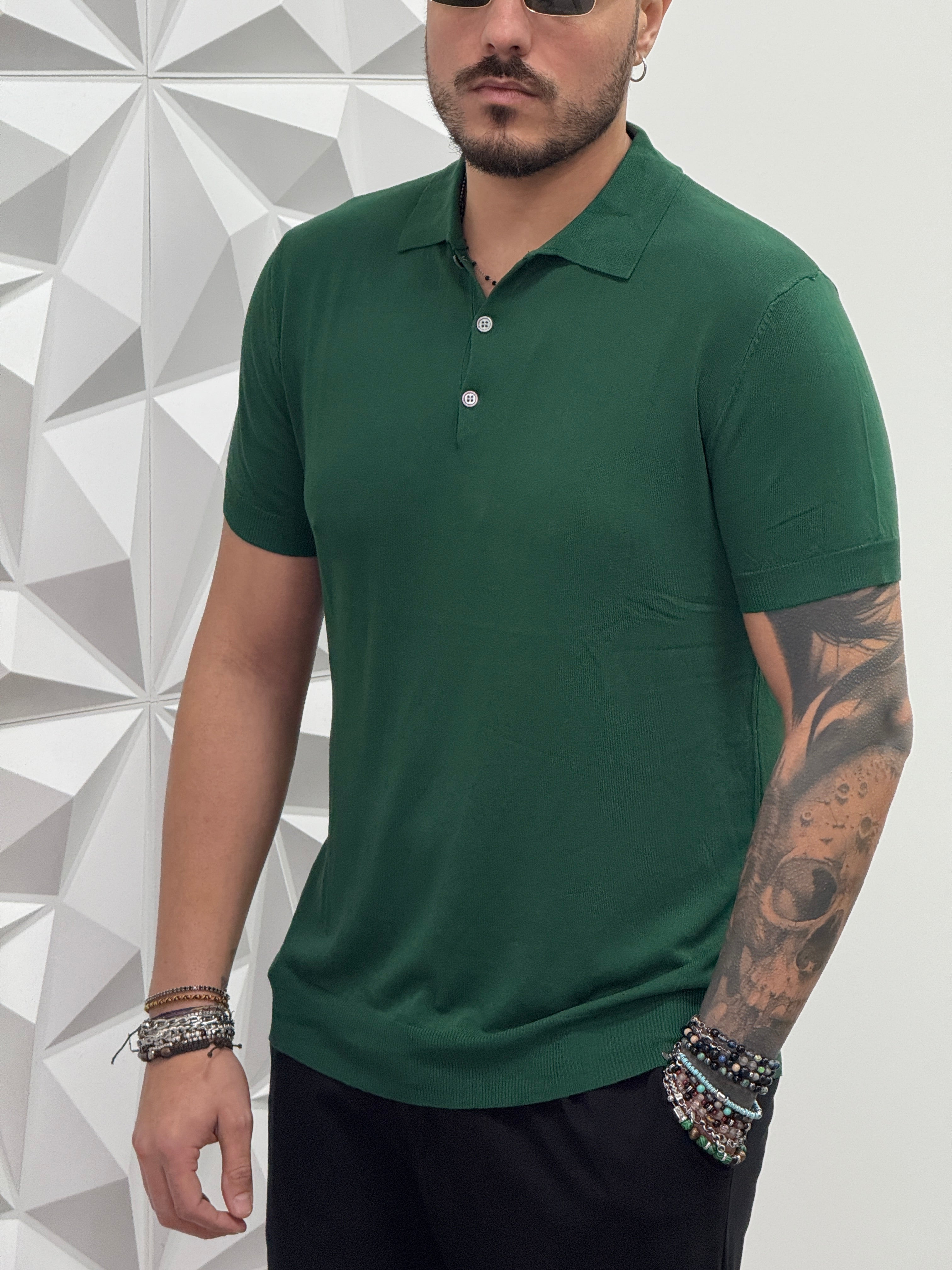 POLO MONTECARLO IN FILO VERDE NEW JOB BRAND