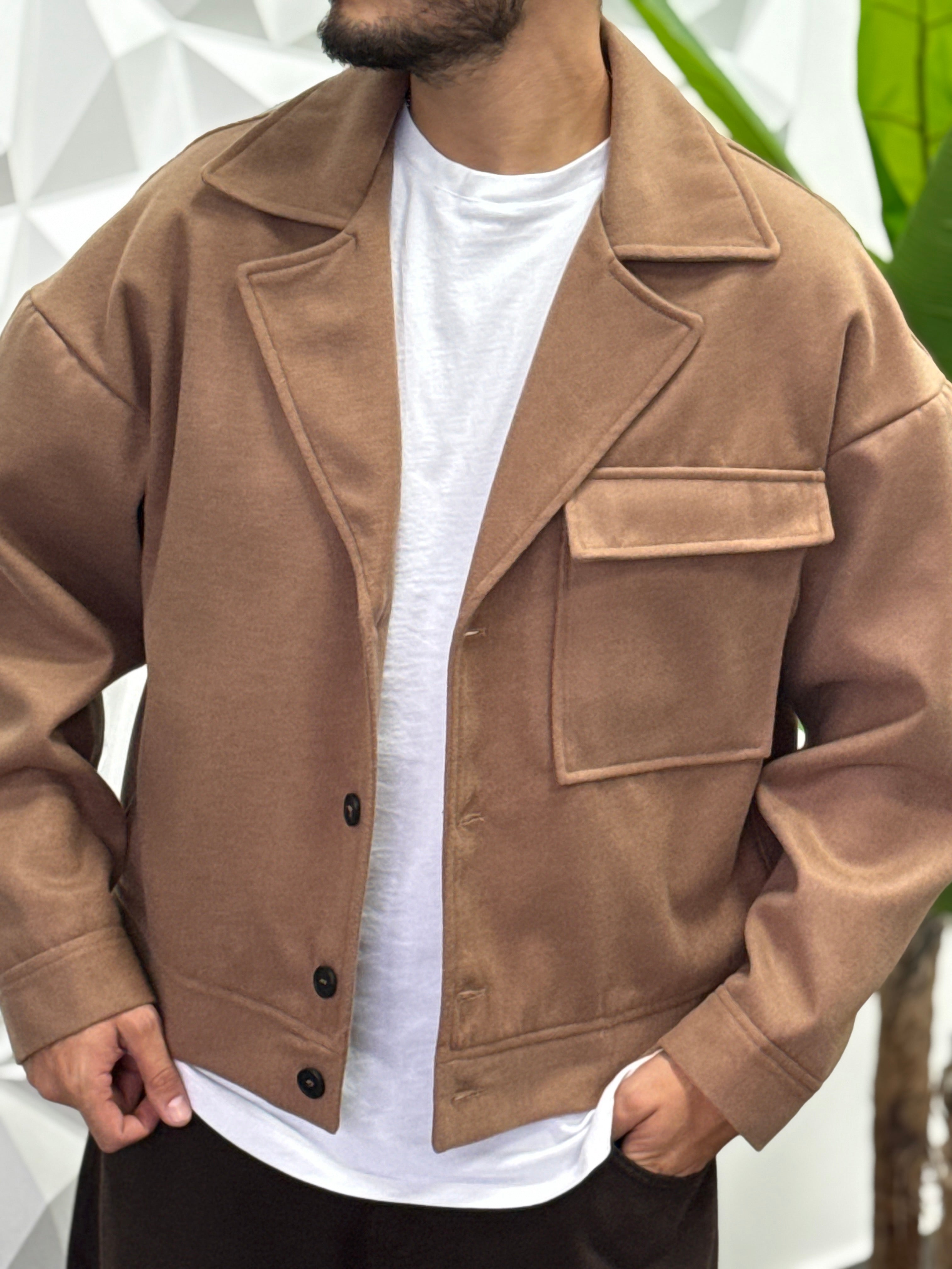 CAPPOTTINO CROPPED CAMEL NEW JOB BRAND