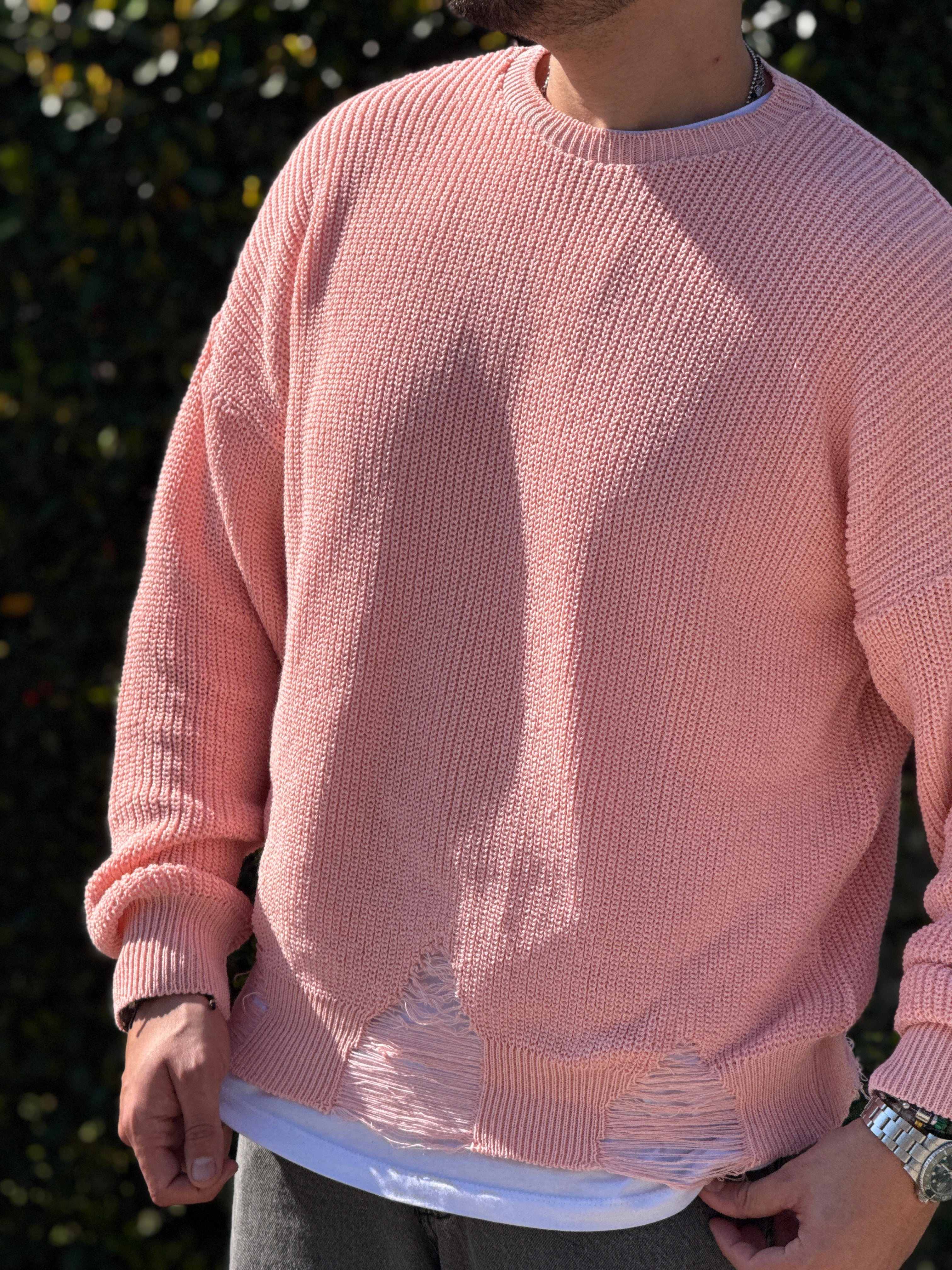 PULLOVER OVERSIZE ROSA NEW JOB BRAND