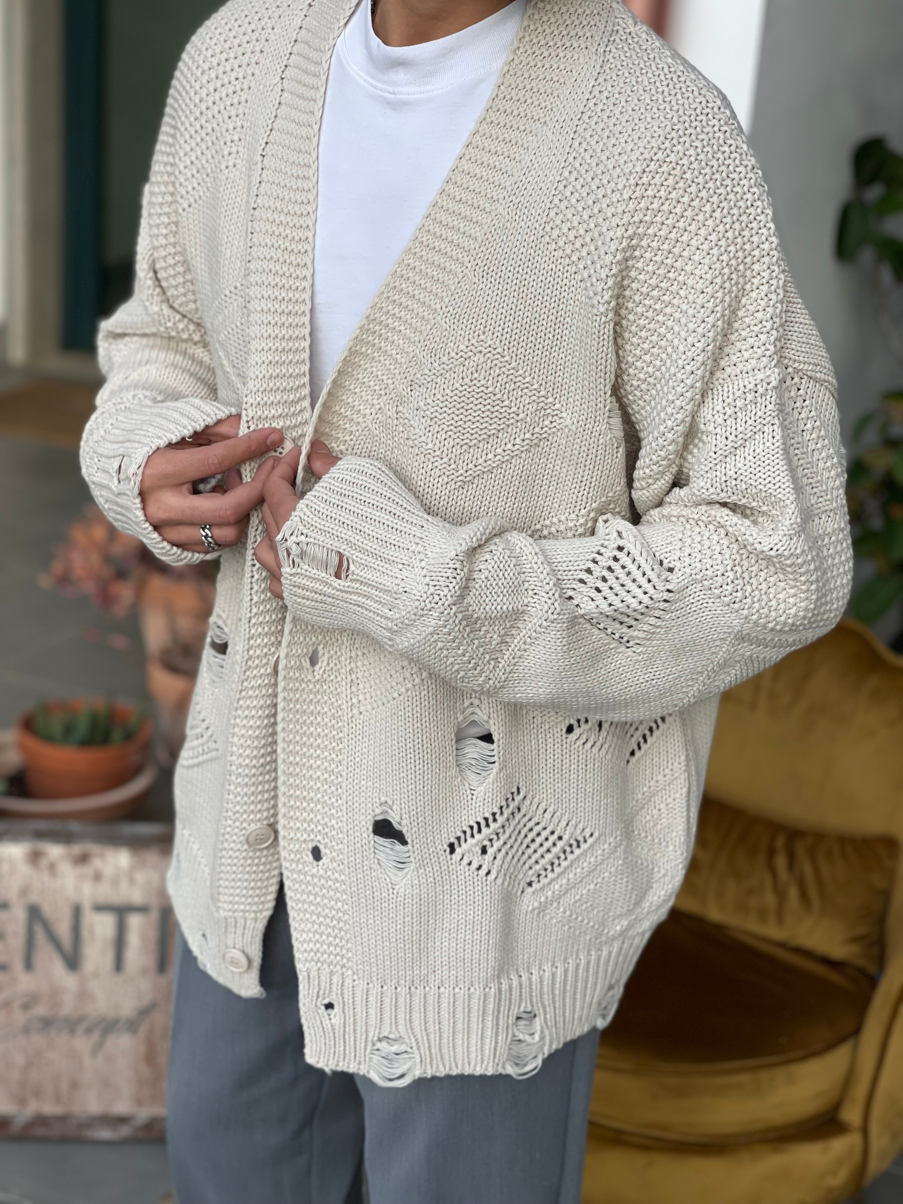 Cardigan Oversize Beige New Job Brand