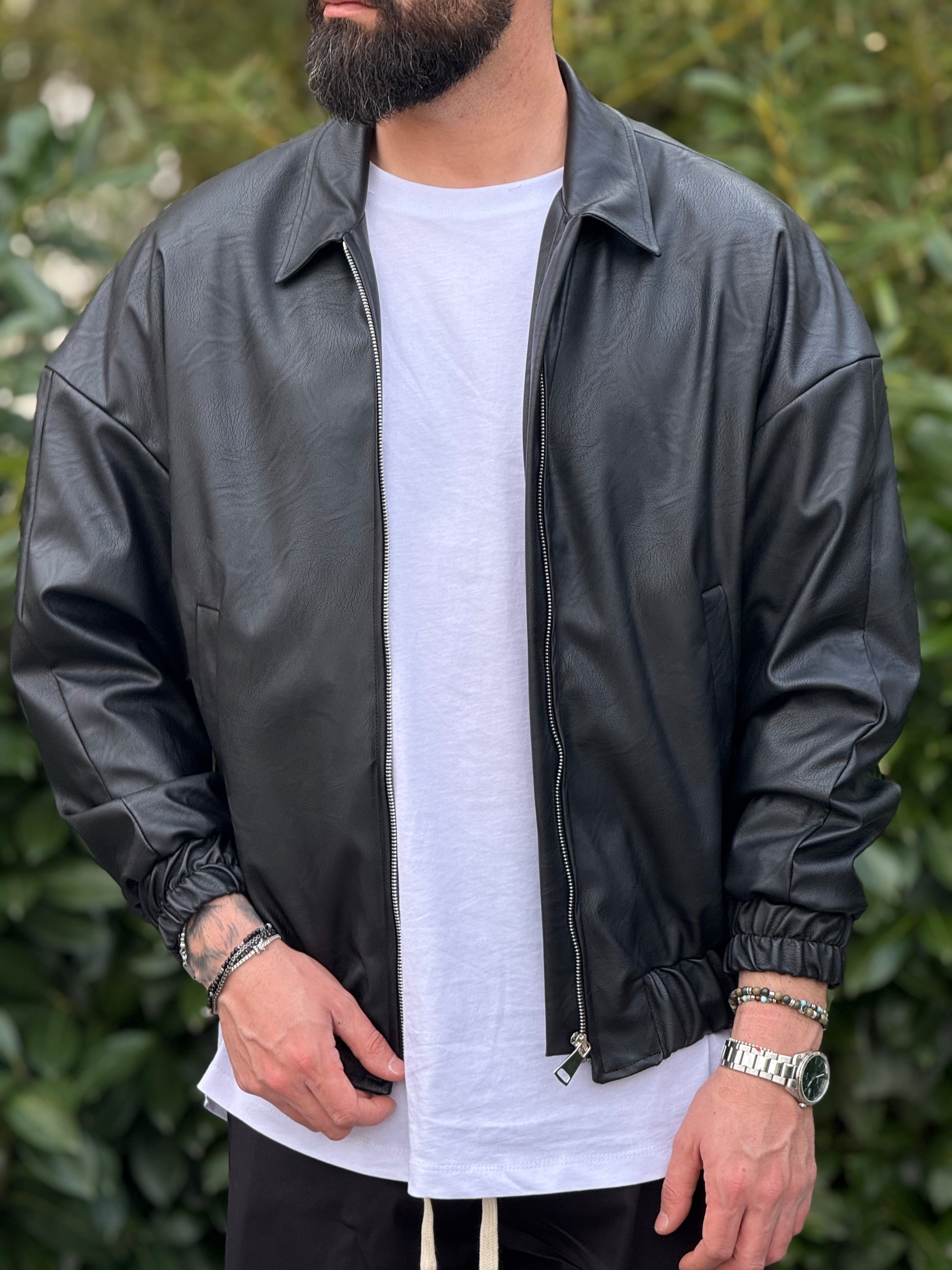 Jacket oversize in ecopelle New job brand