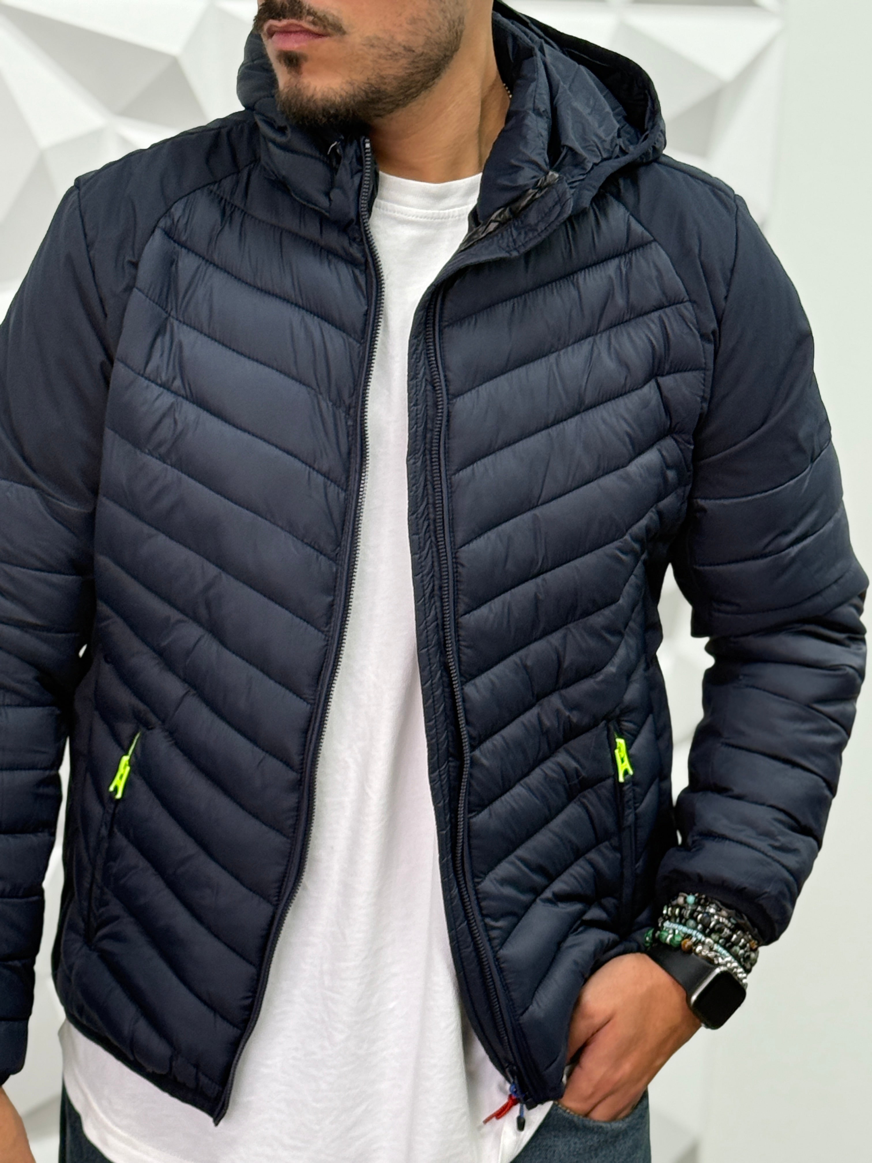 BOMBER HIRO BLU DOPPIOTESSUTO