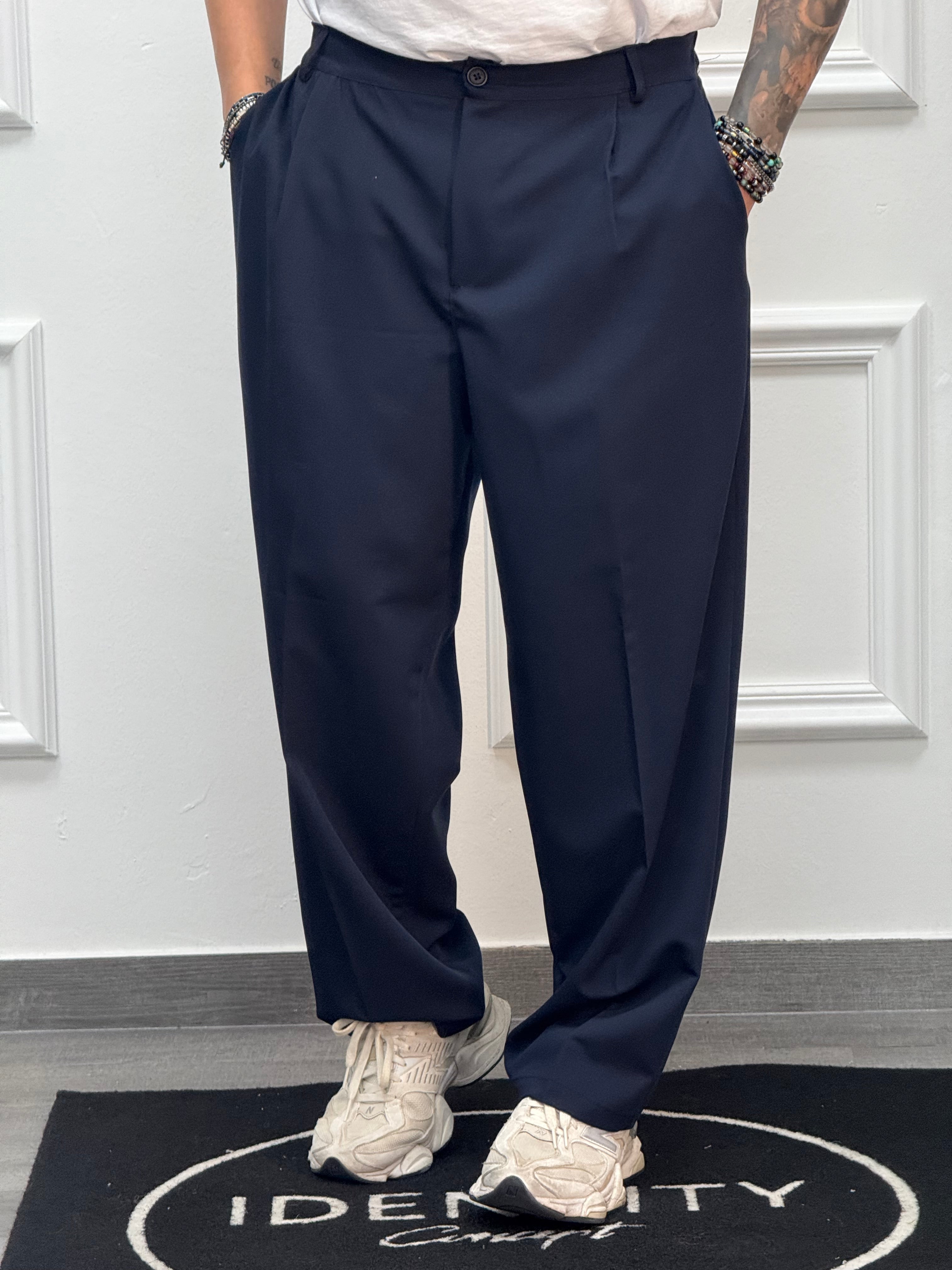 PANTALONE PONZA NEW JOB BRAND FONDO AMPIO