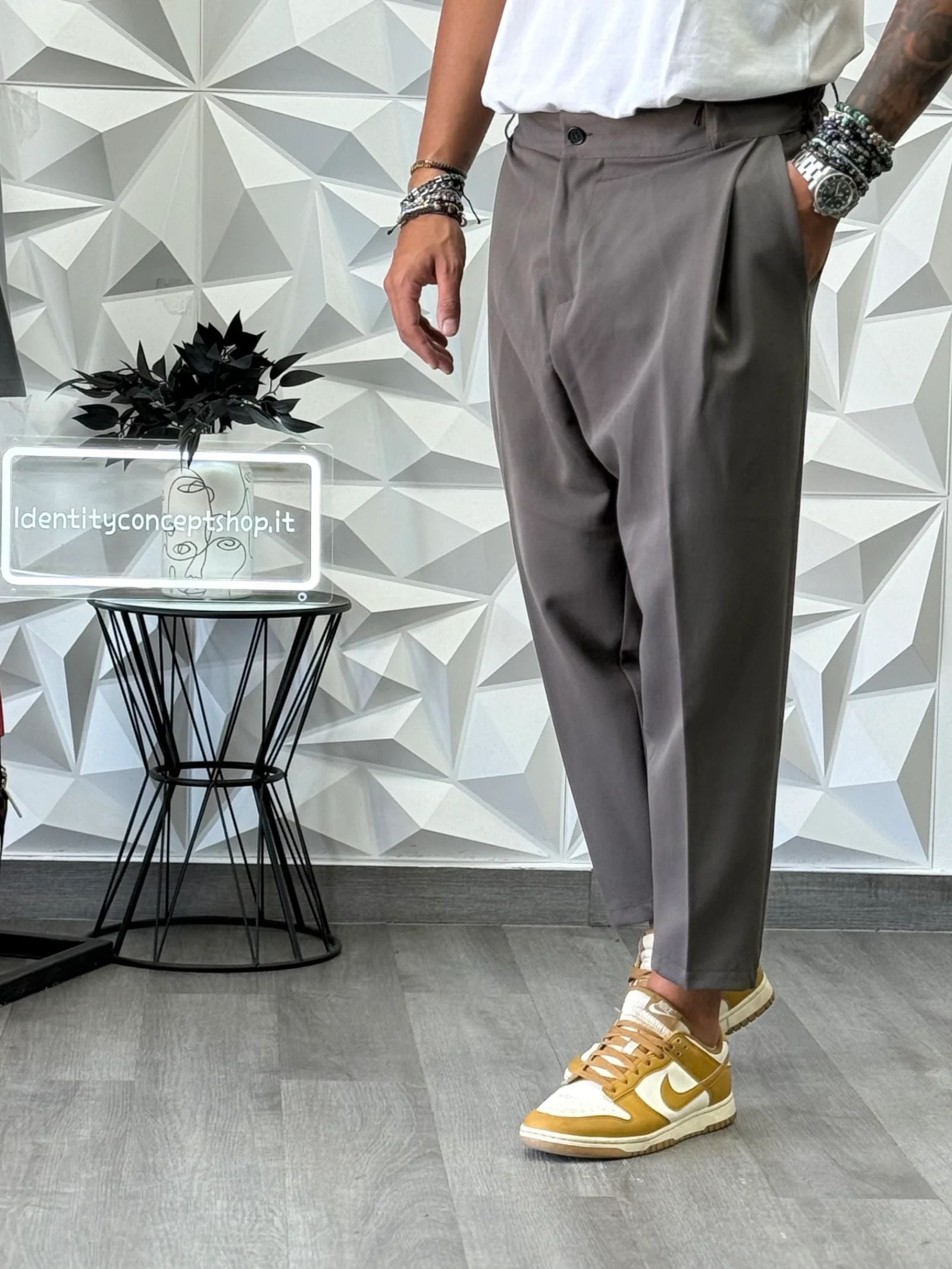 PANTALONE MONTECARLO FANGO FW26 NEW JOB BRAND