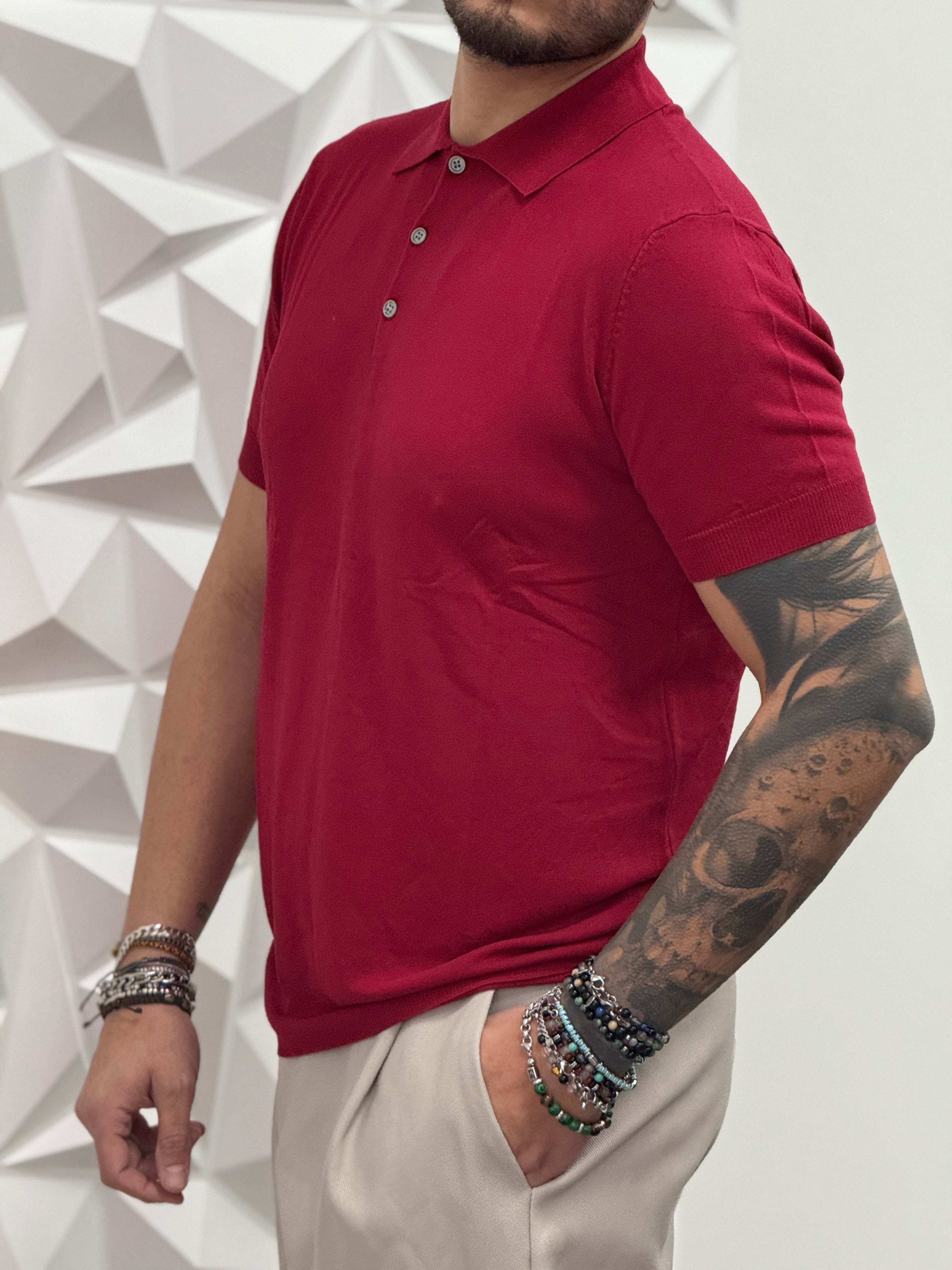 POLO MONTECARLO IN FILO ROSSA  NEW JOB BRAND