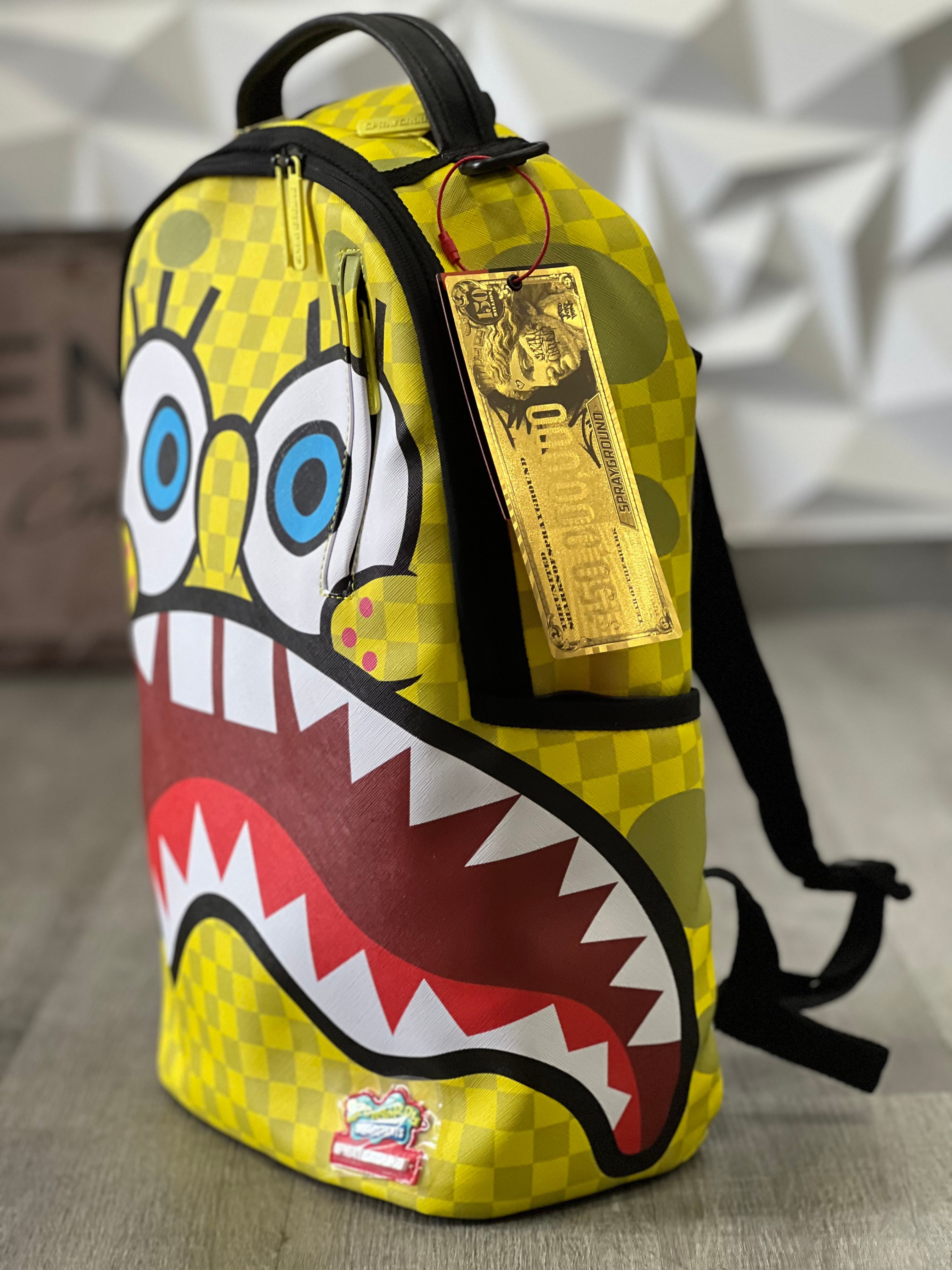 SPONGEBOB CHECKERBOB DLXSV BACKPACK 910B7011NSZ