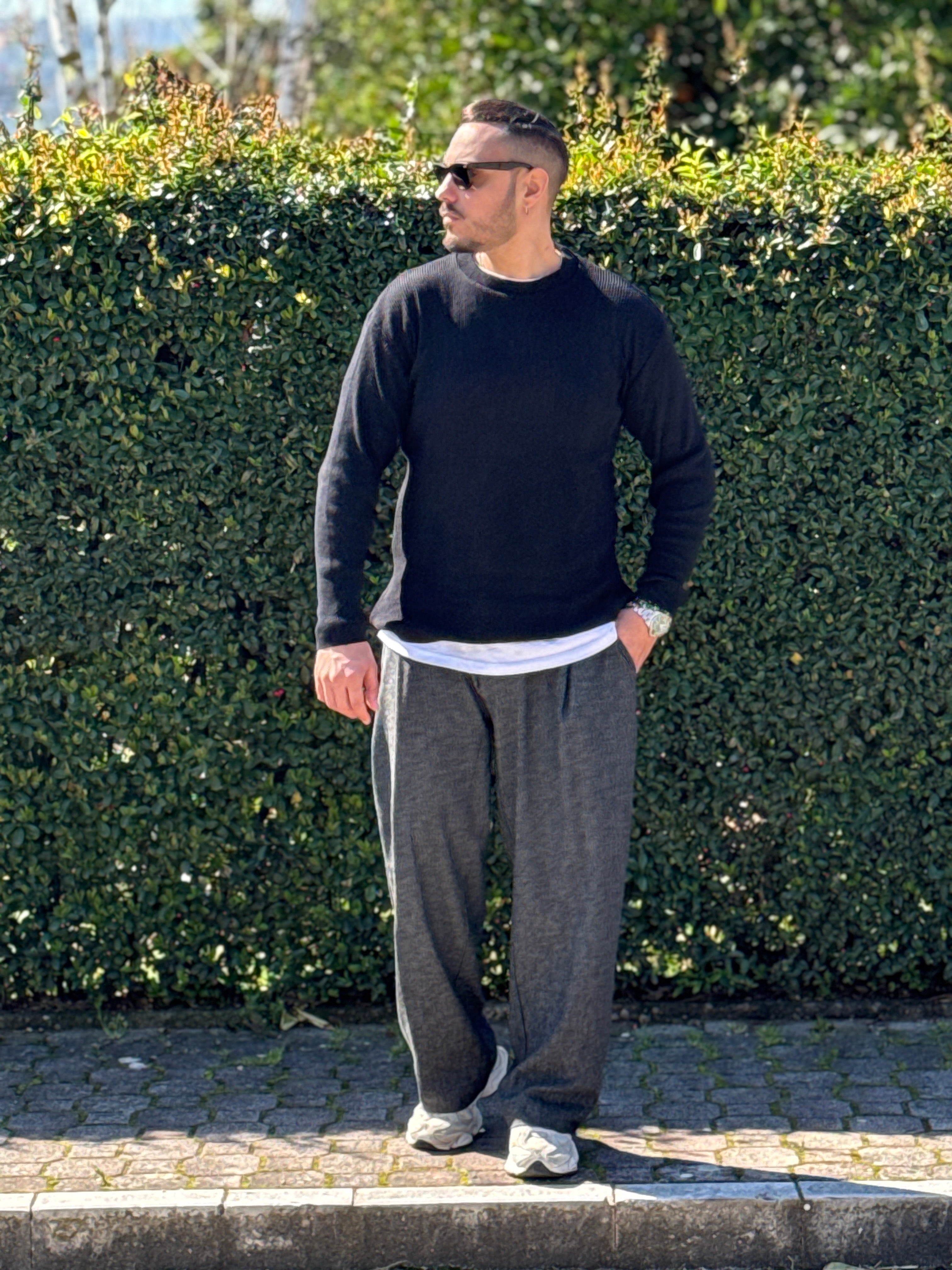 PULLOVER  OVERSIZE NERO NEW JOB BRAND