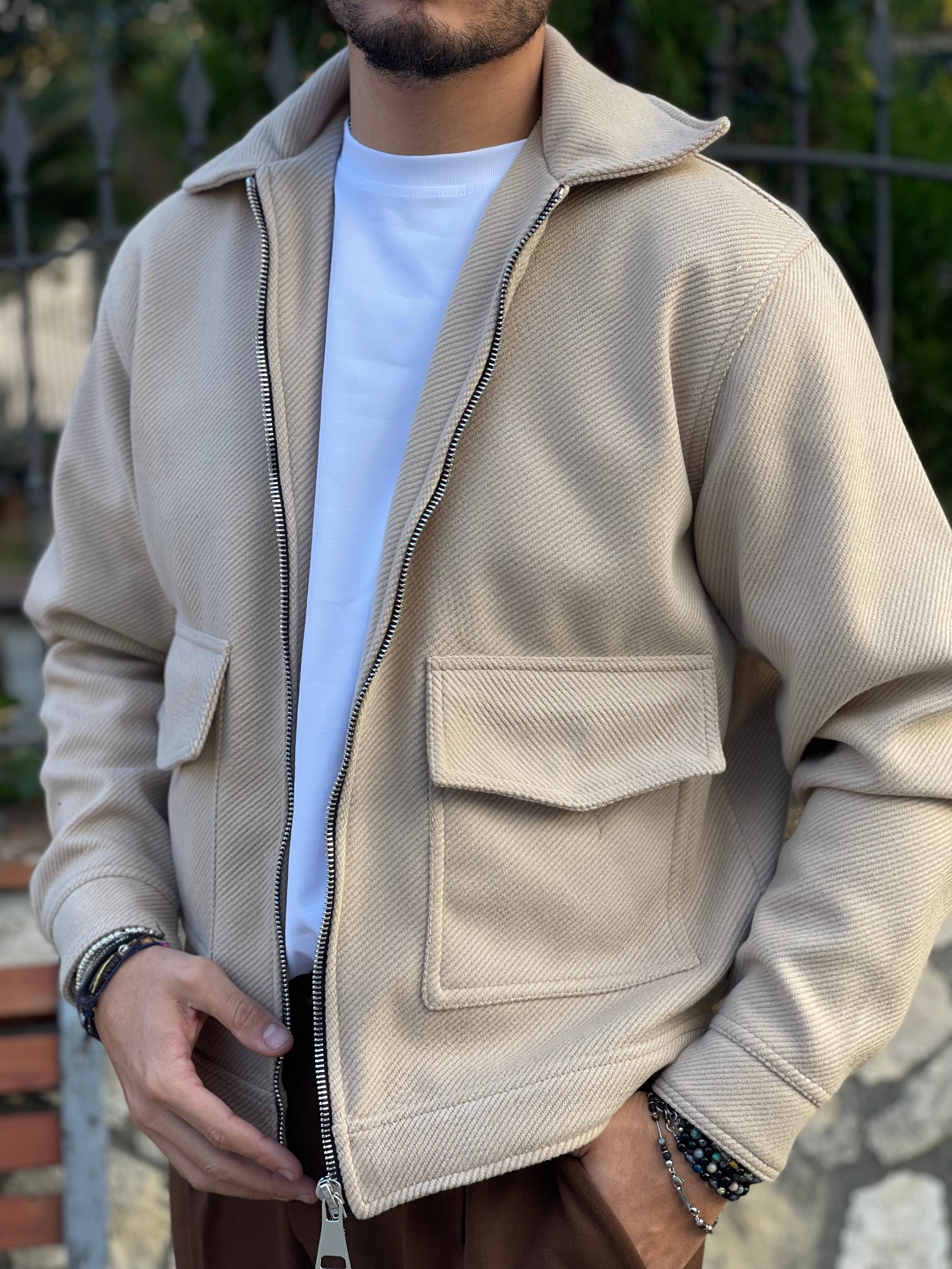 JACKET COATARA BEIGE NEW JOB BRAND