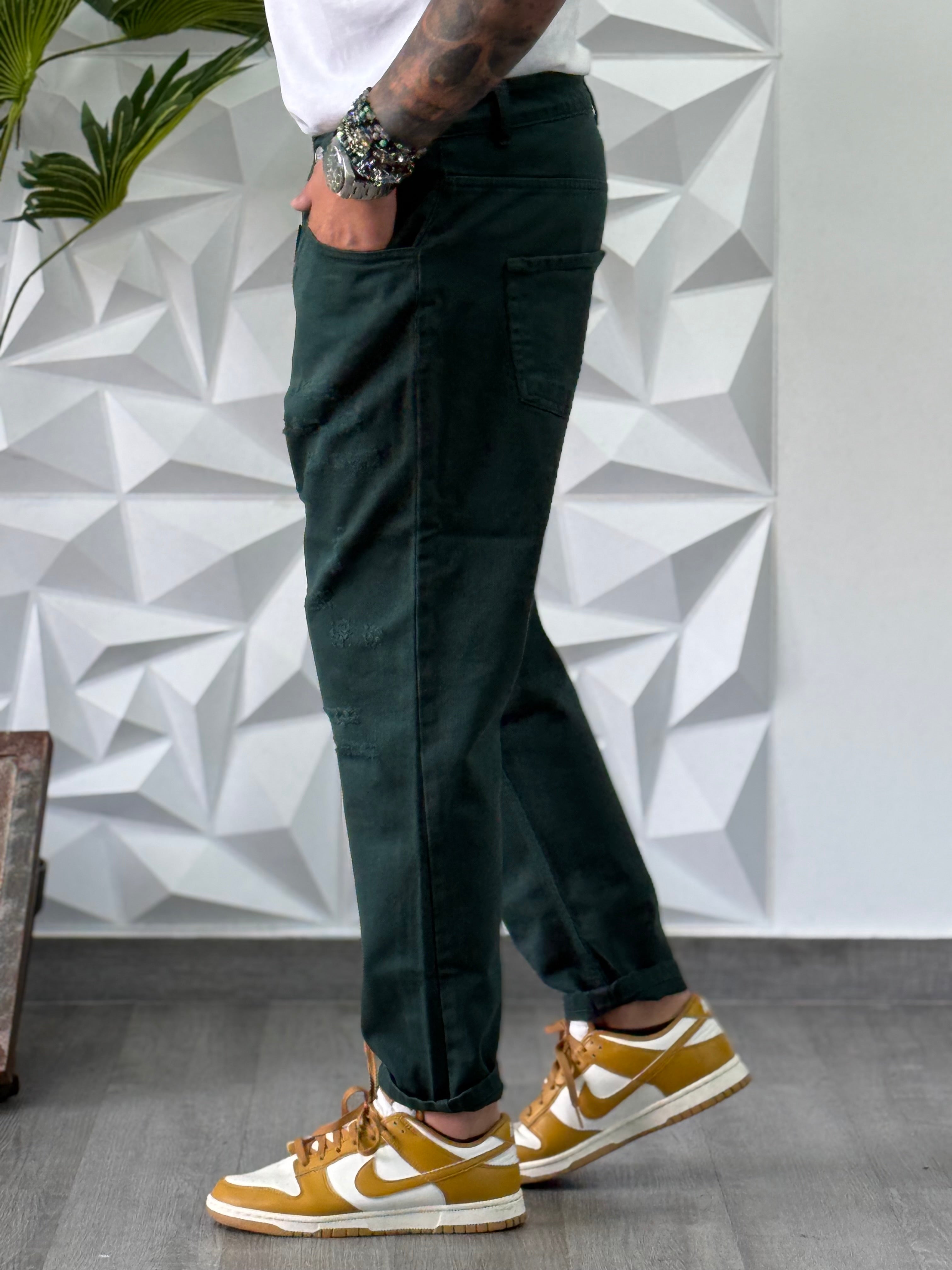 JEANS  ALF 7 VERDE BOSCO NEW JOB BRAND