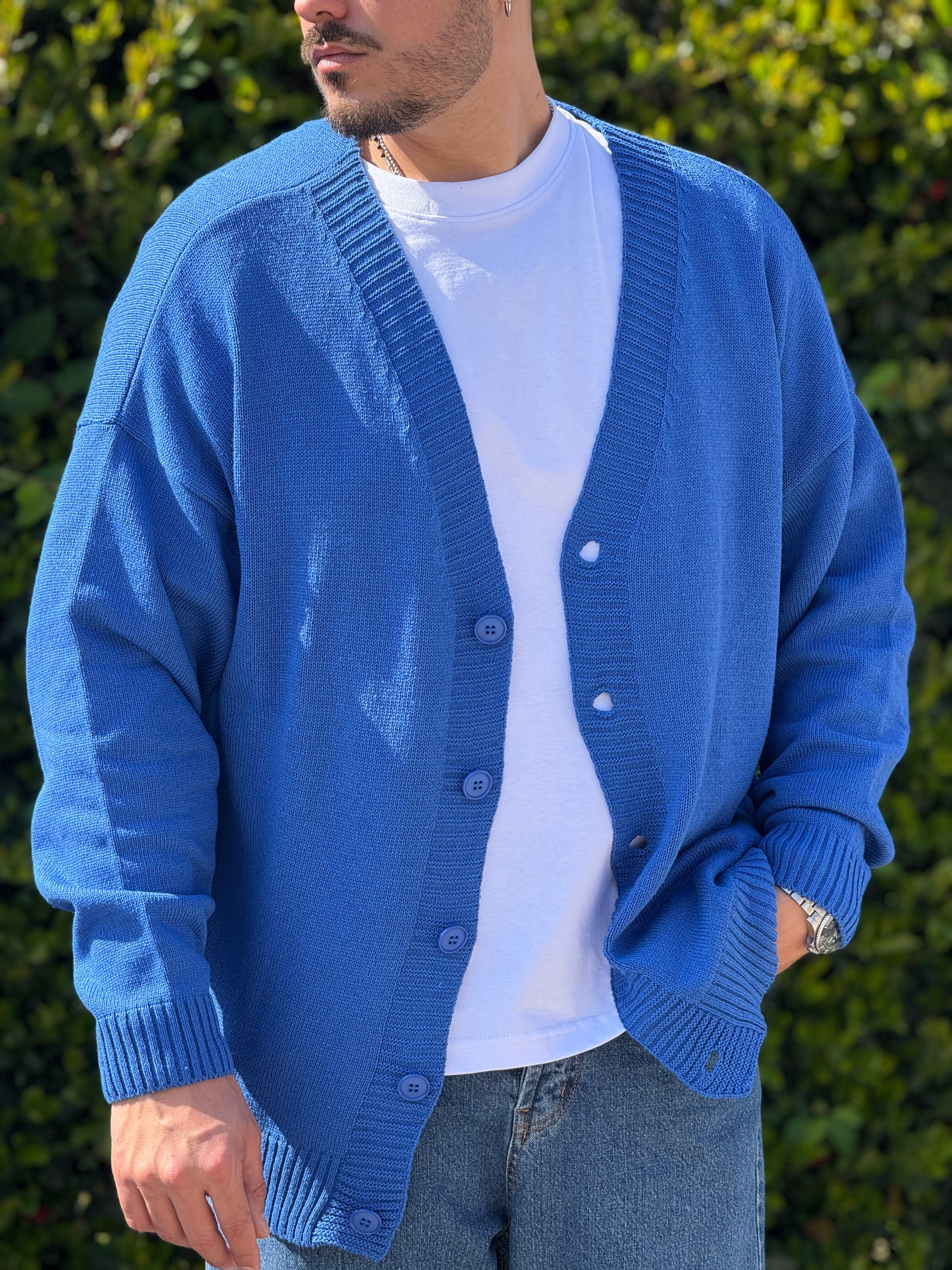 Cardigan over in filo royal New Job Brand