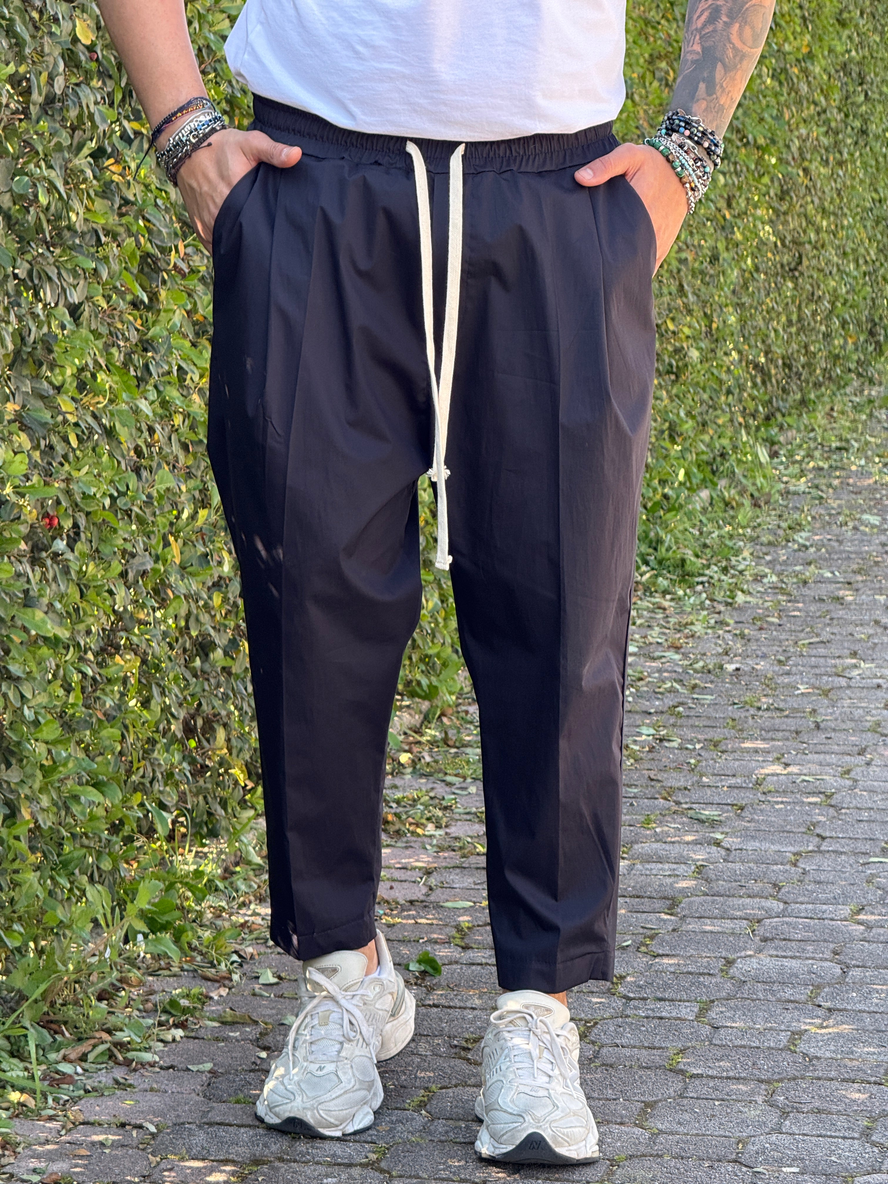 PANTALACCIO NEW DIK BLU NOTTE  TESSUTO TECNICO NEW JOB BRAND