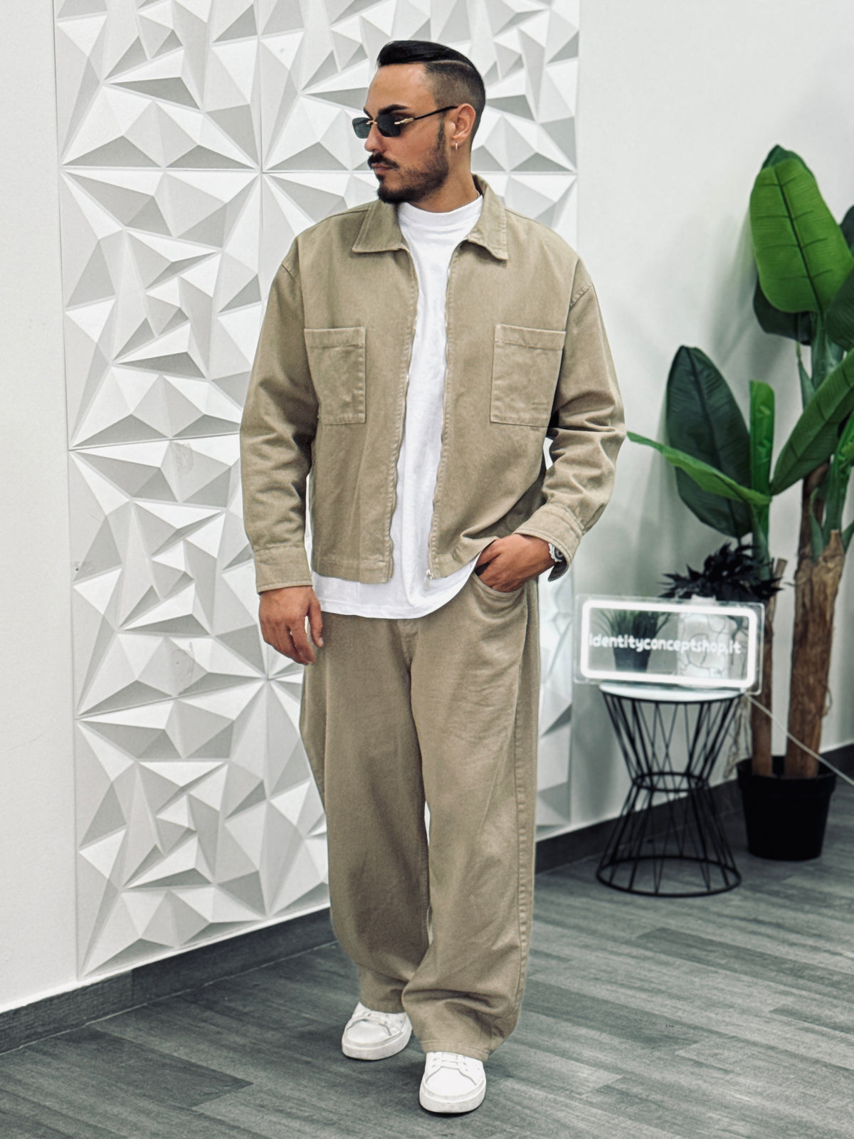 COORDINATO BAGGY BEIGE NEW JOB BRAND