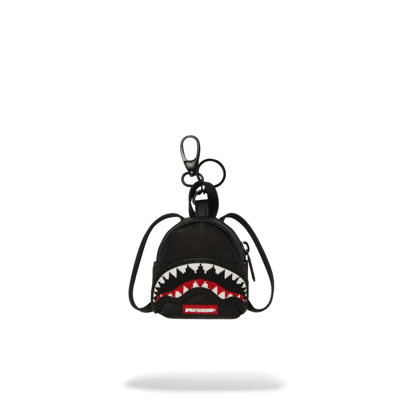 SPRAYGROUND PORTACHIAVI UNISEX ADULTO FLY KNIT MOUTH KEYCHAIN 910K8031NSZ NERO