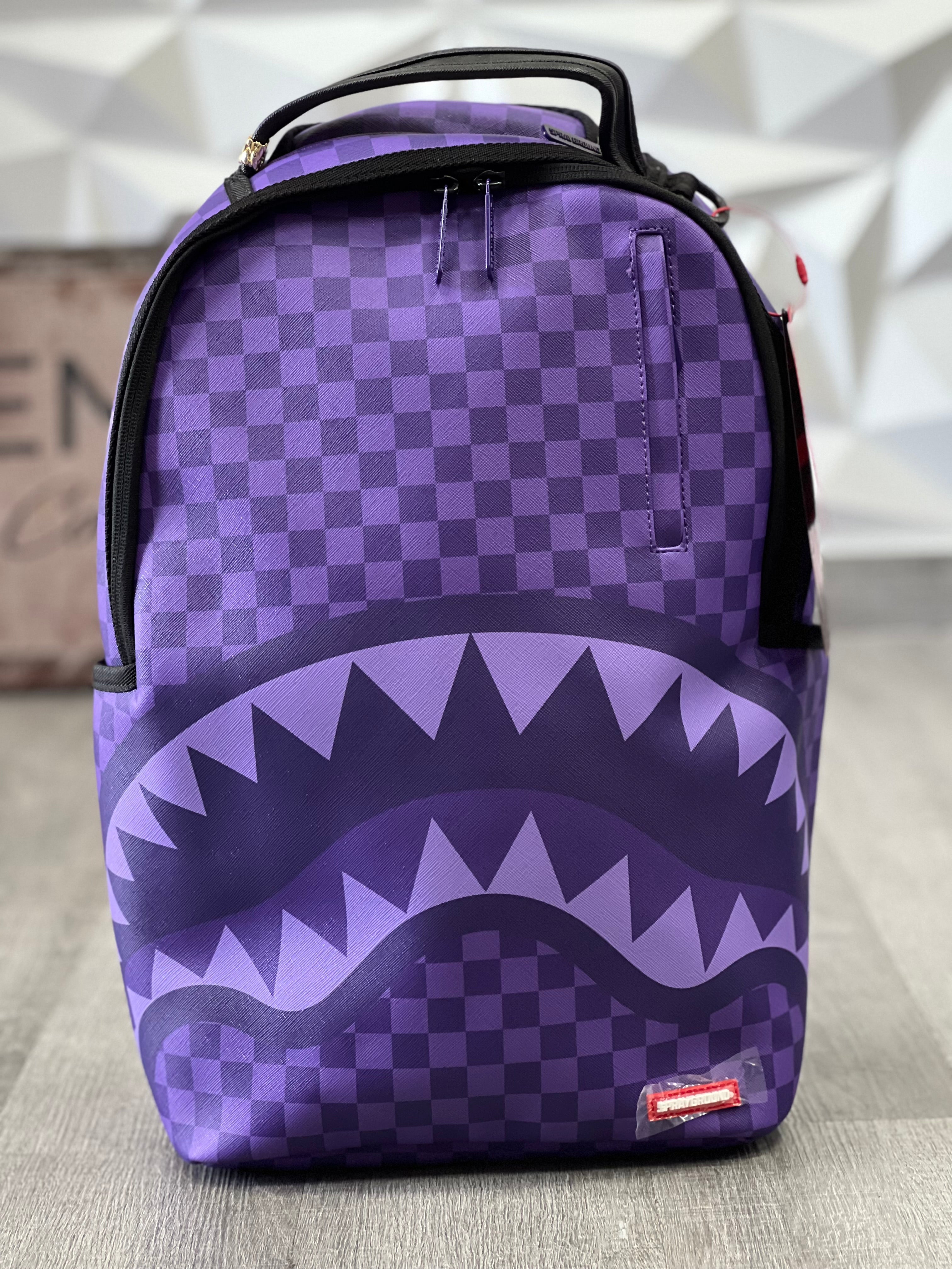 SPRAYGROUND ZAINO  PURPLE SHARKS IN PARIS  dlxsv 910B7645NSZ  lilla