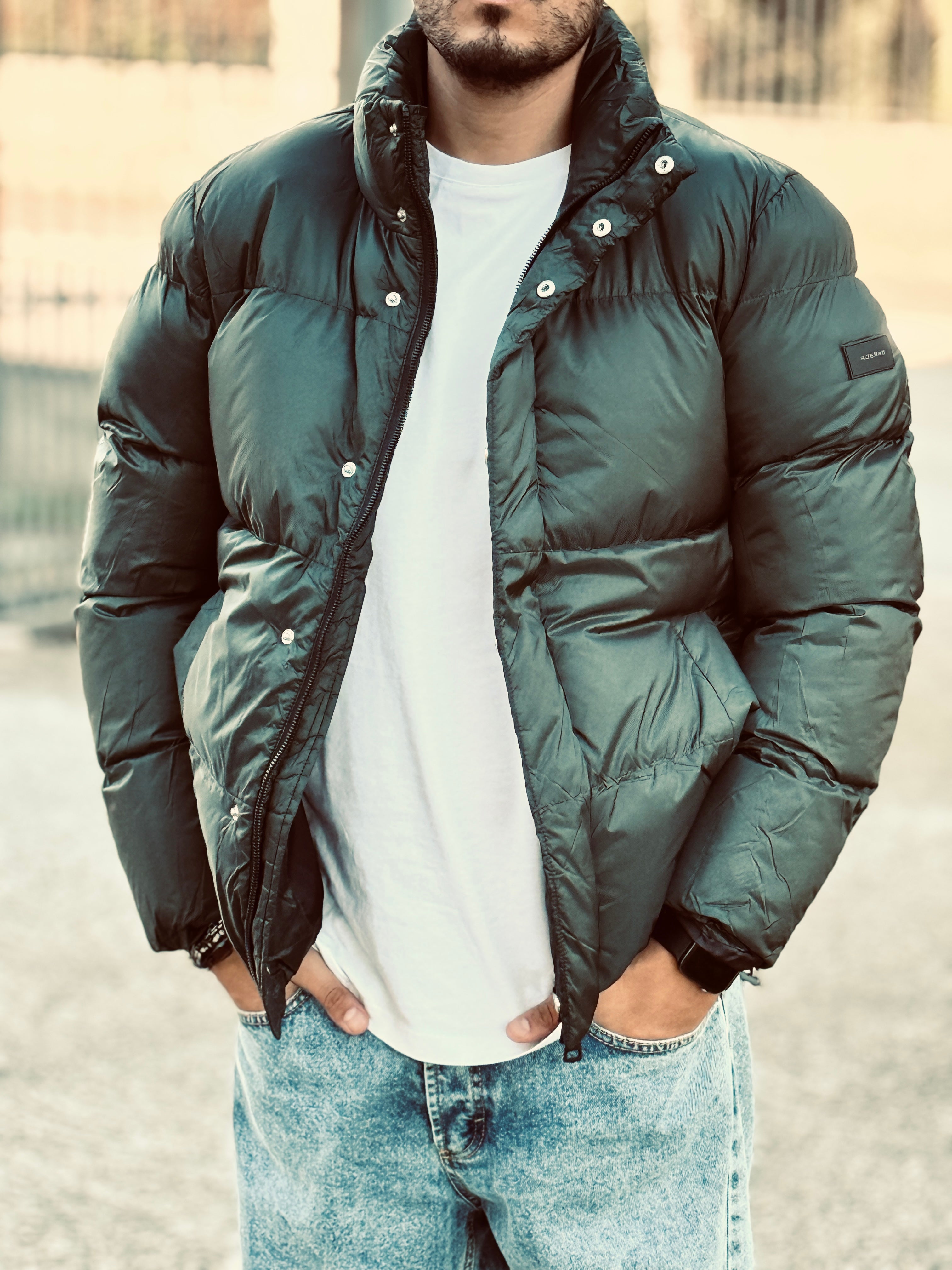 BOMBER MEZZOCOLLO VERDE NEW JOB BRAND