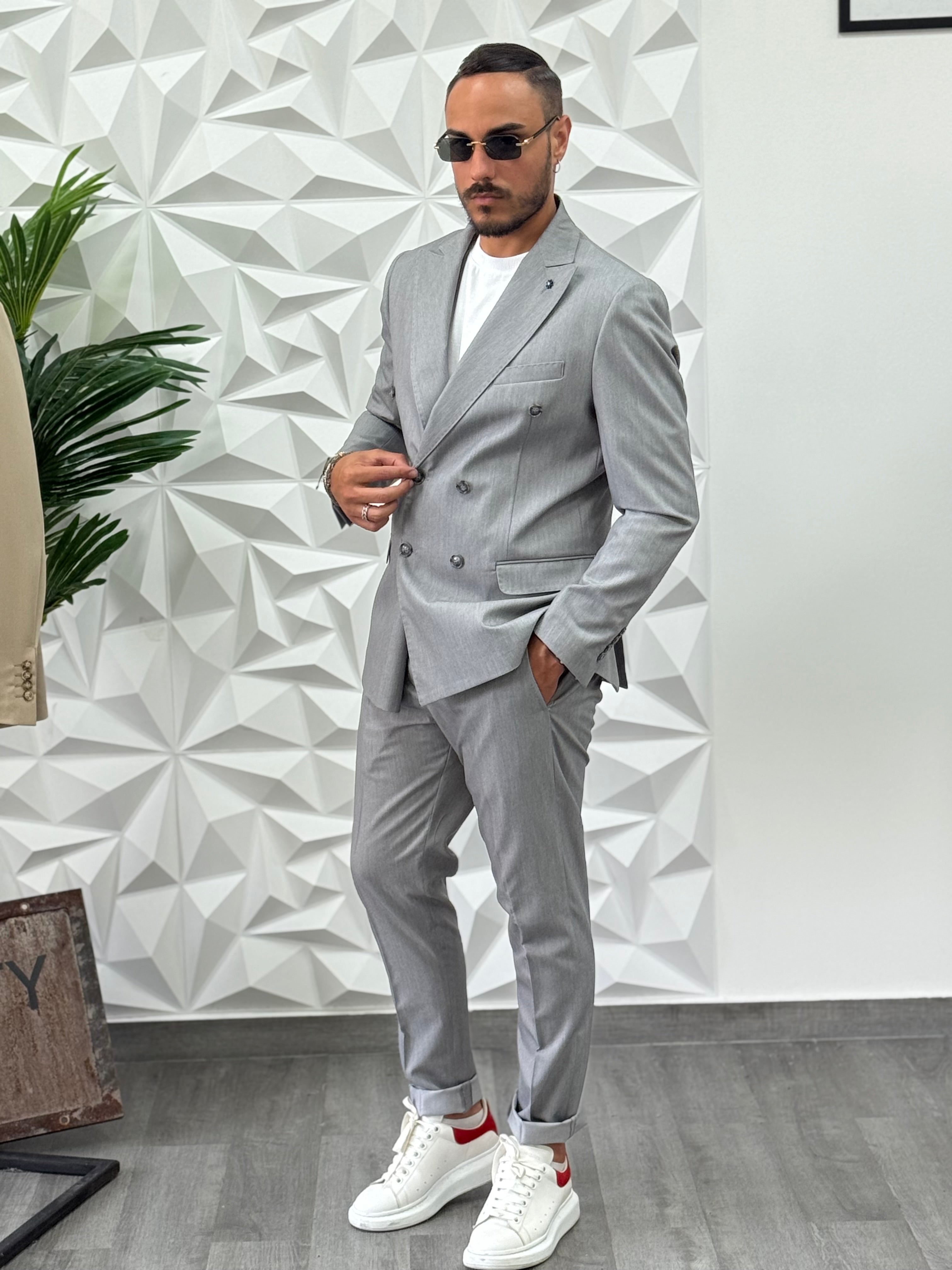 ABITO DOPPIOPETTO POSITIVE GRIGIO