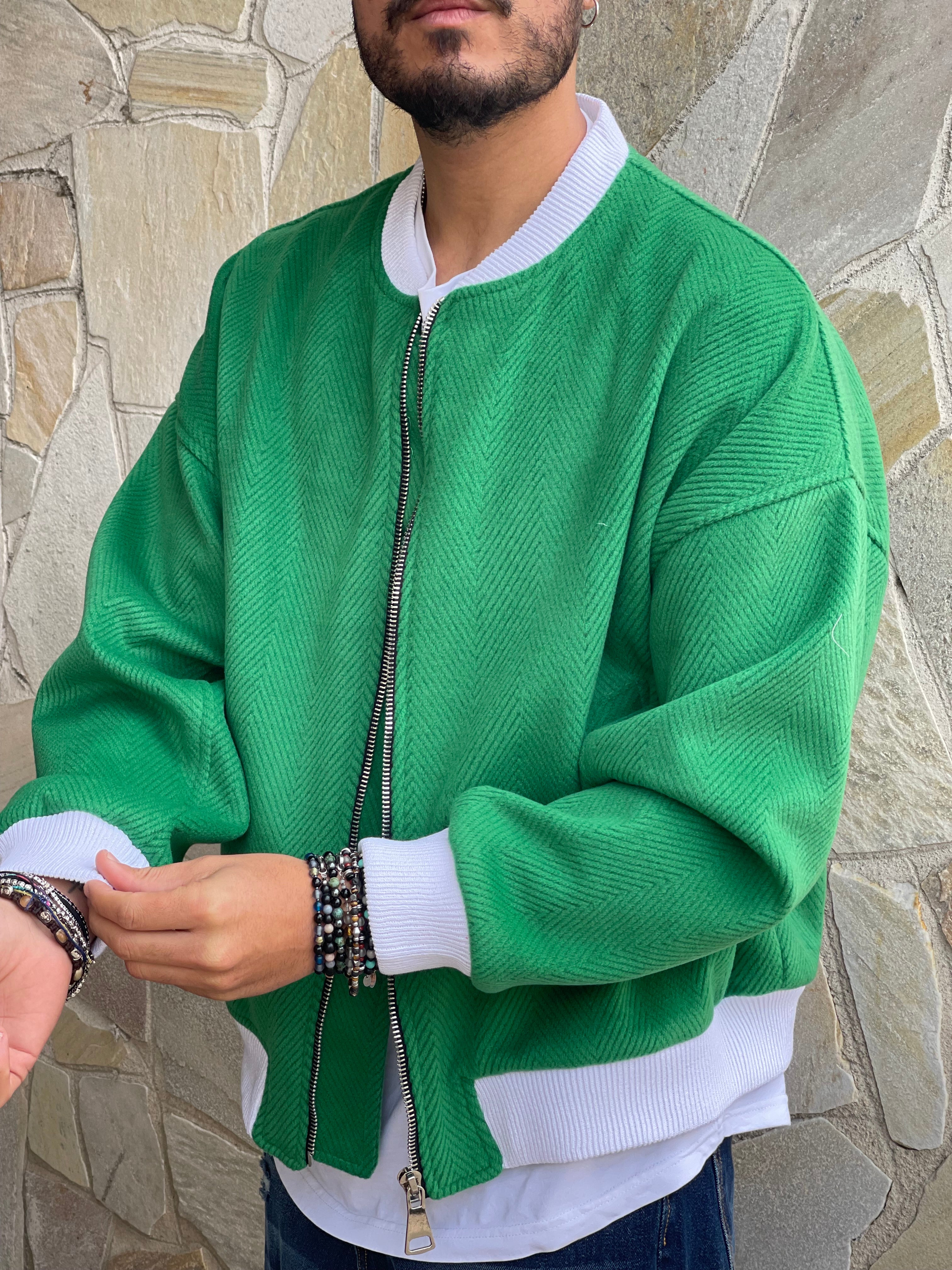 JACKET OVERSIZE VERDE NEW JOB BRAND