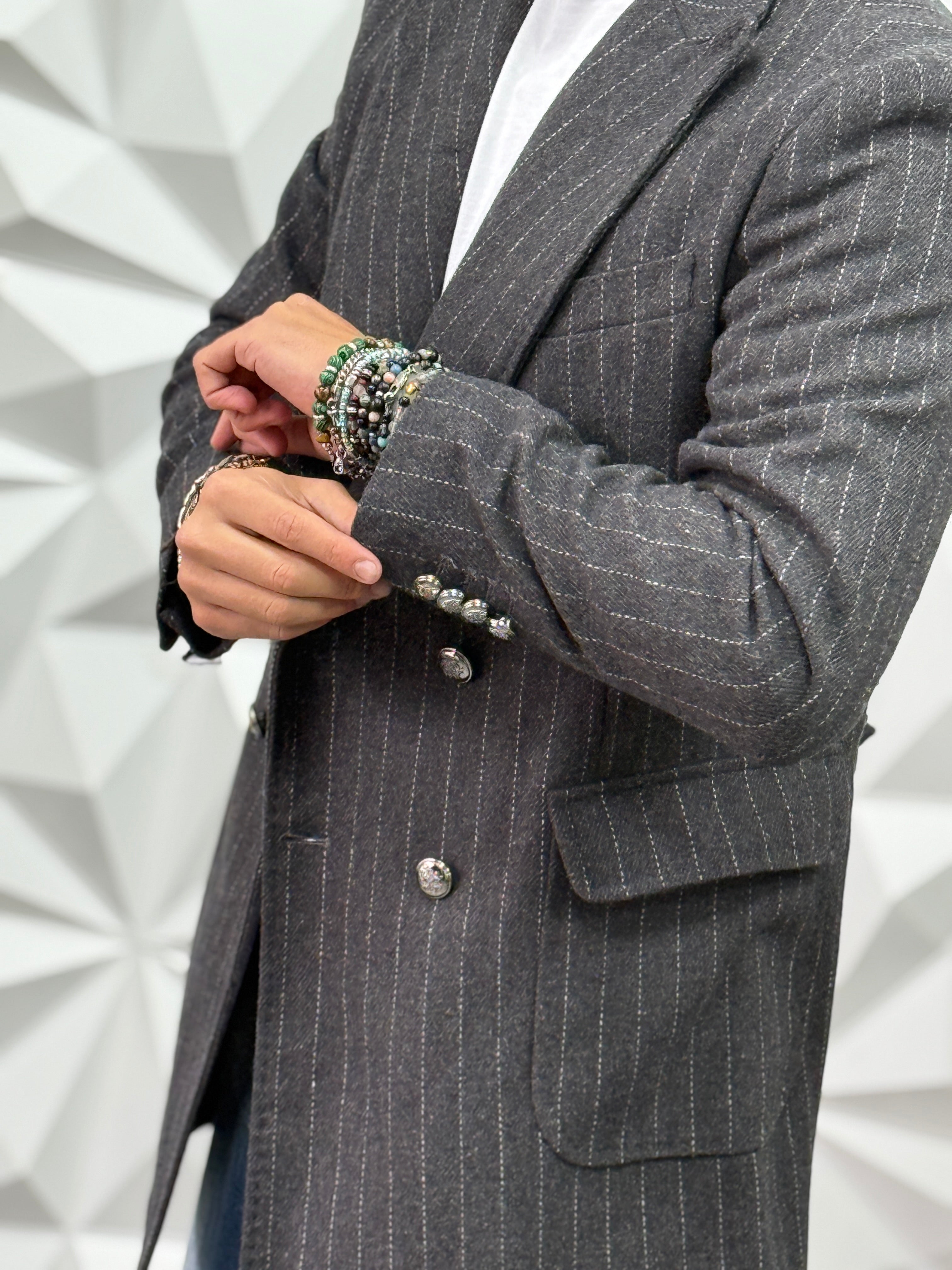 CAPPOTTO GIOIELLO GESSATO DOPPIOPETTO