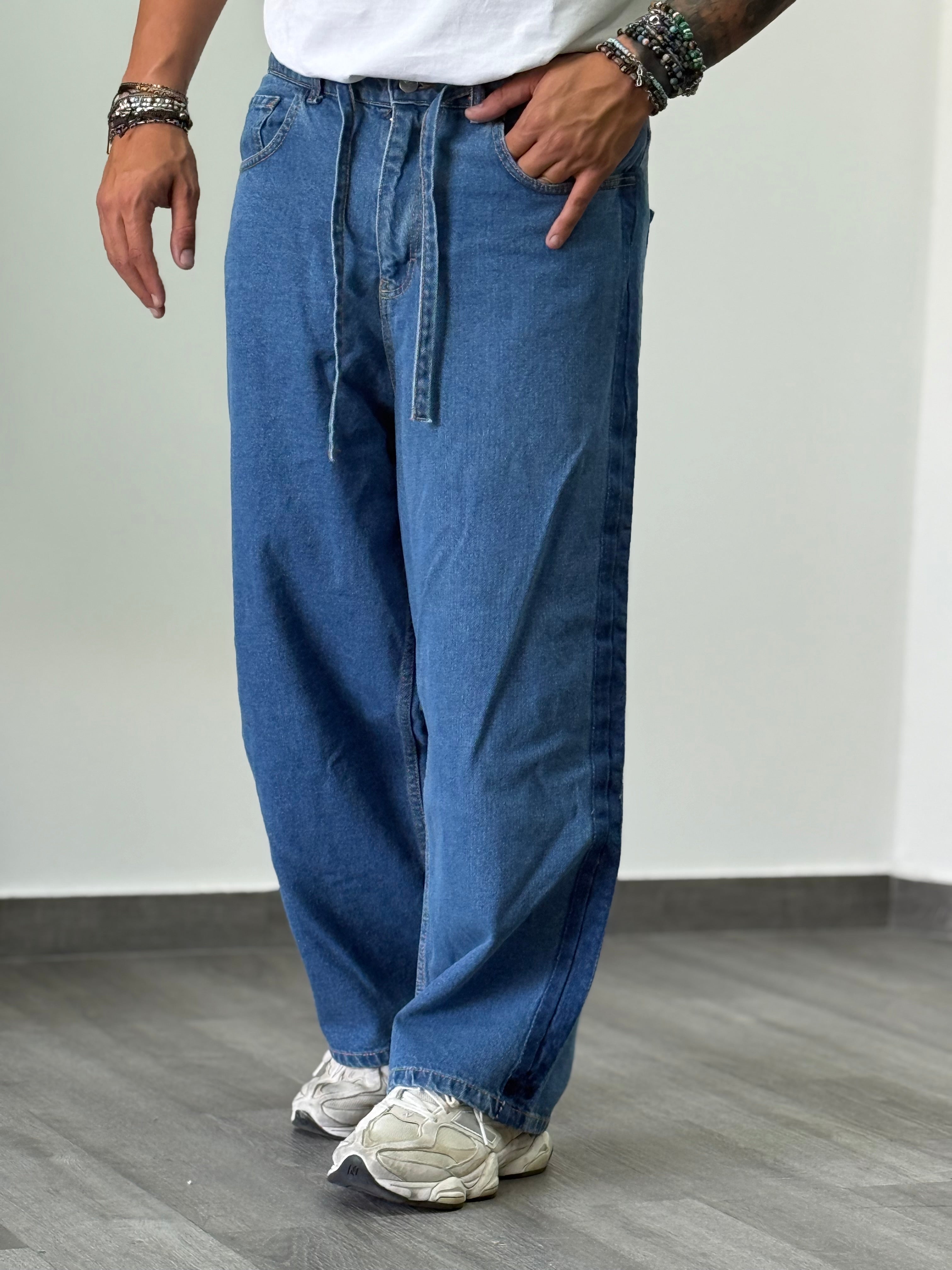 Jeans canoa banda laterale new job brand