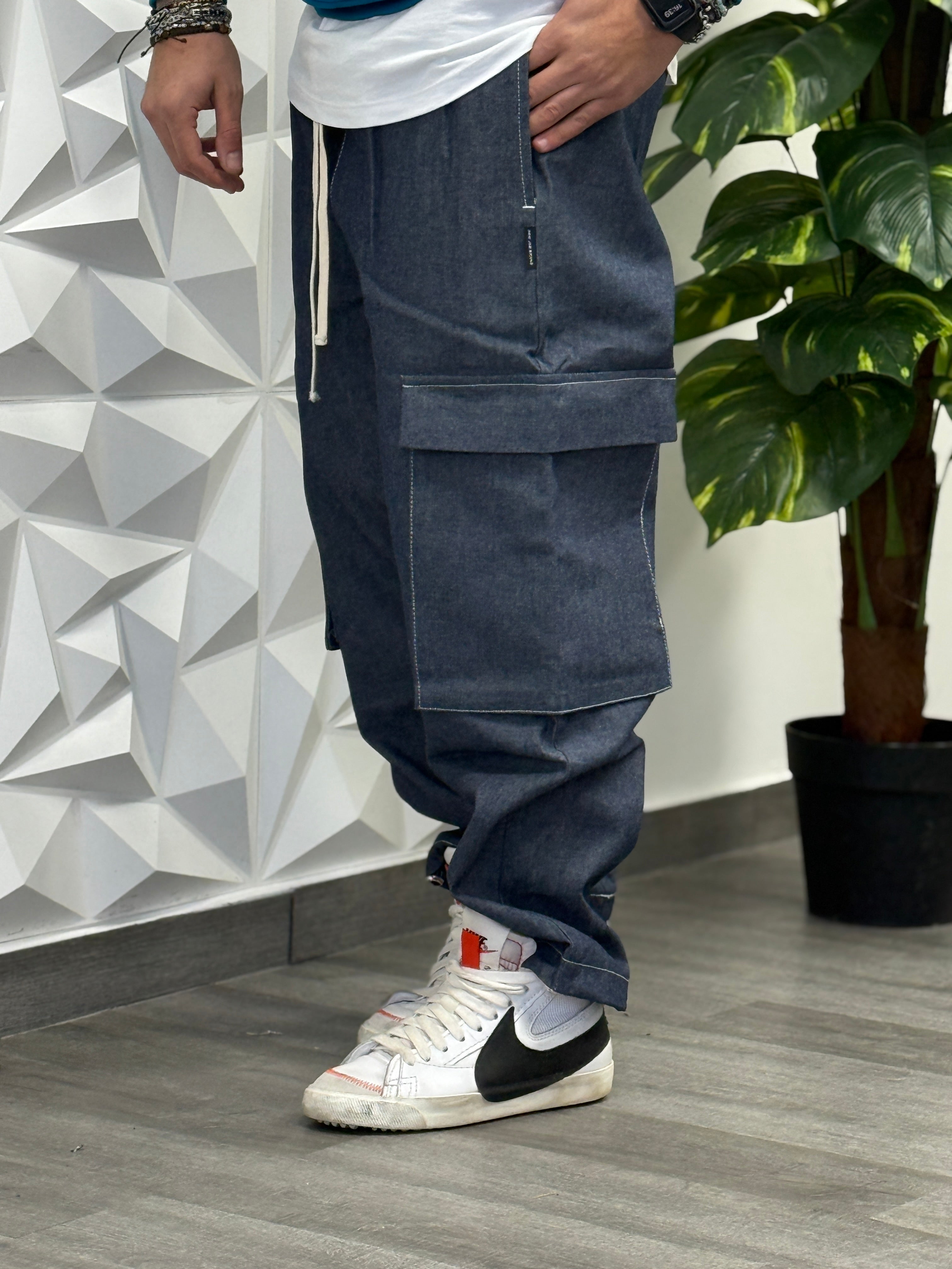 PANTALACCIO SOHO JEANSATO CARGO FONDO AMPIO NEW JOB BRAND