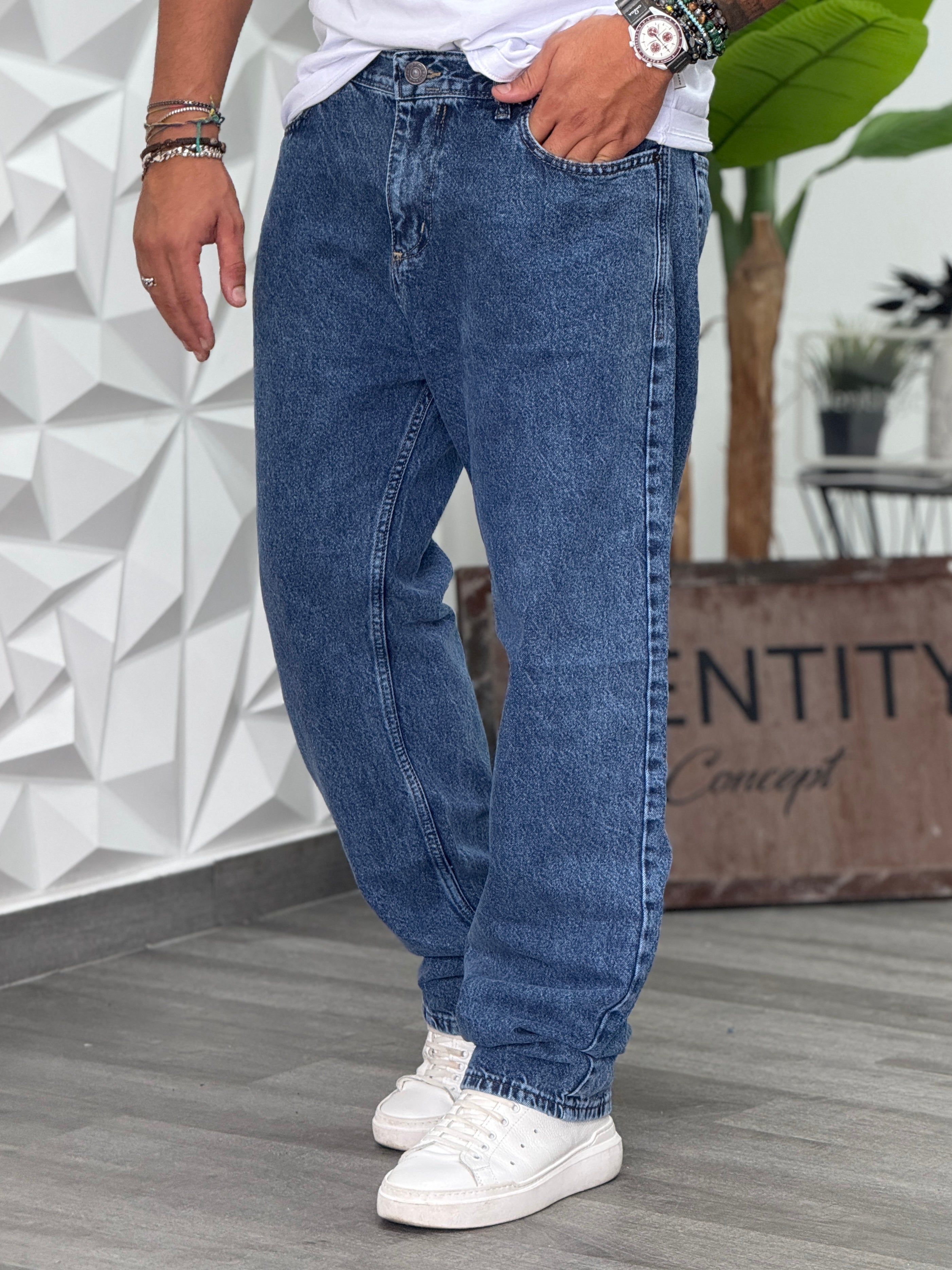 JEANS SAN PEDRO  BAGGY FIT LAVAGGIO MARMO SCURO  NEW JOB BRAND (Copia)