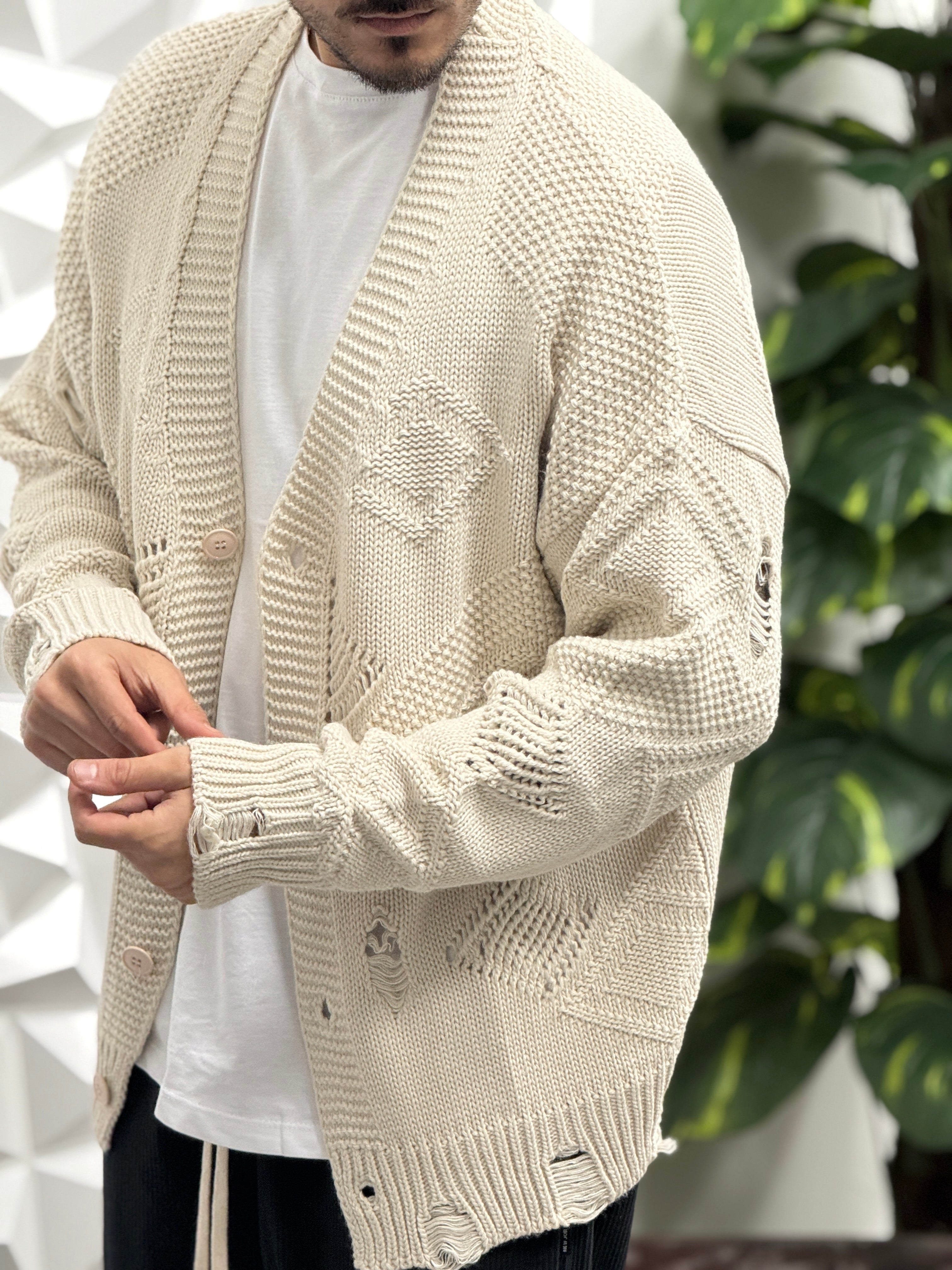 Cardigan Oversize Beige New Job Brand