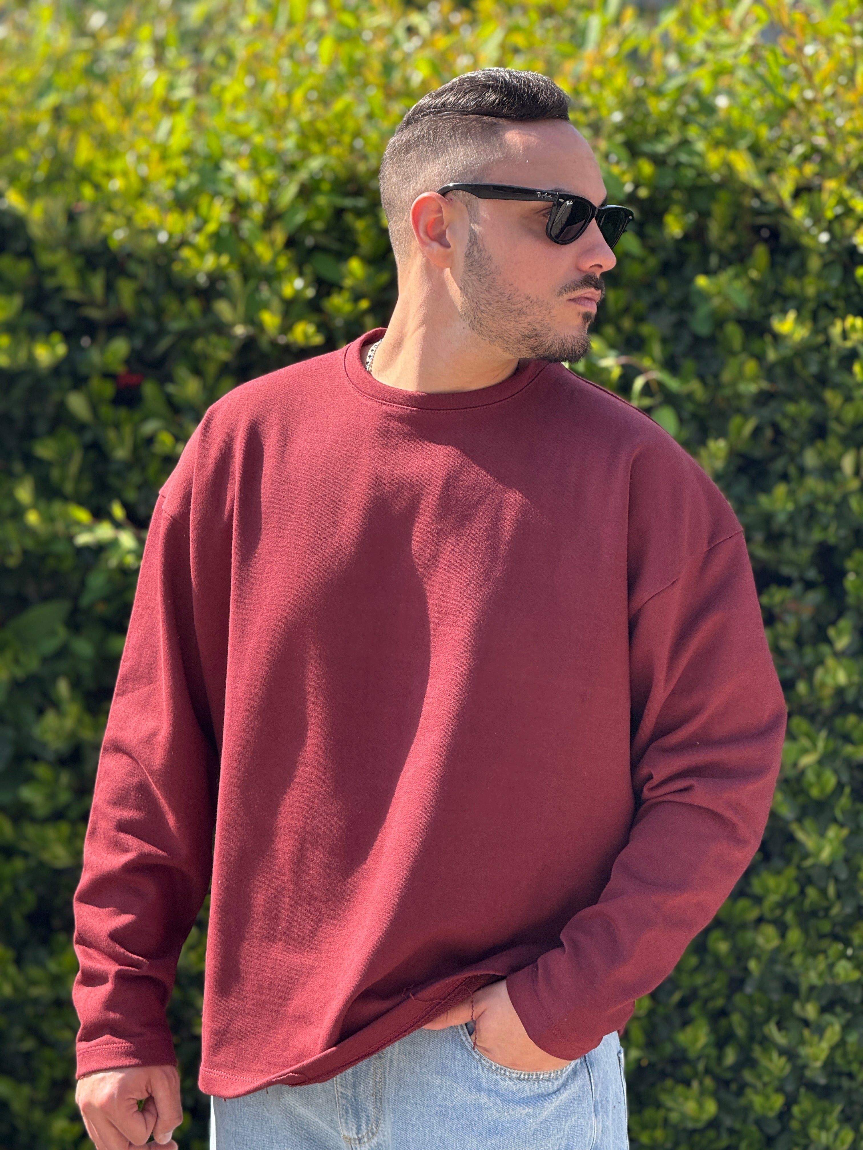 Shirt 300gr over  bordeaux new Job Brand