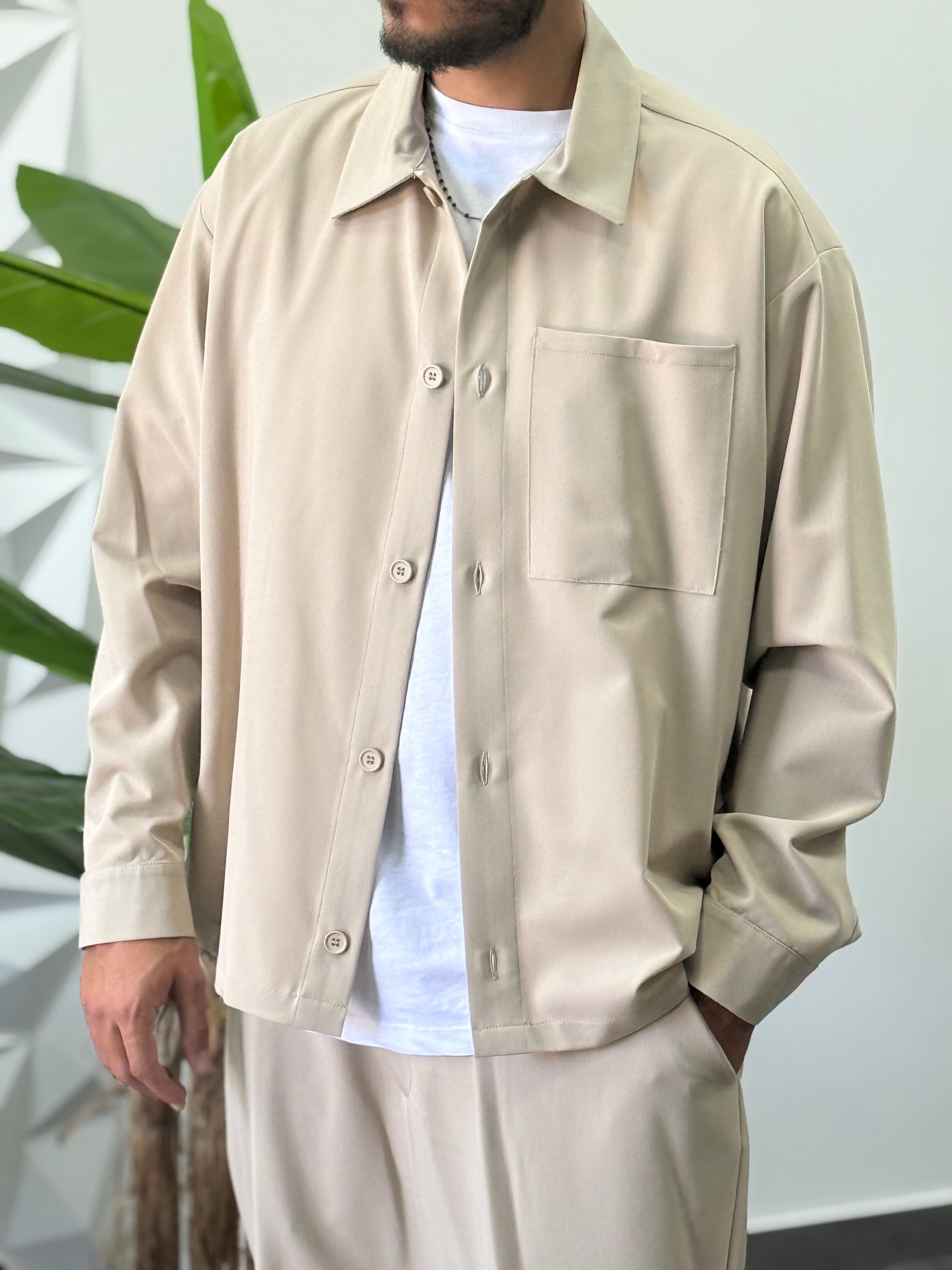 Coordinato Baggy swaggy beige new job brand