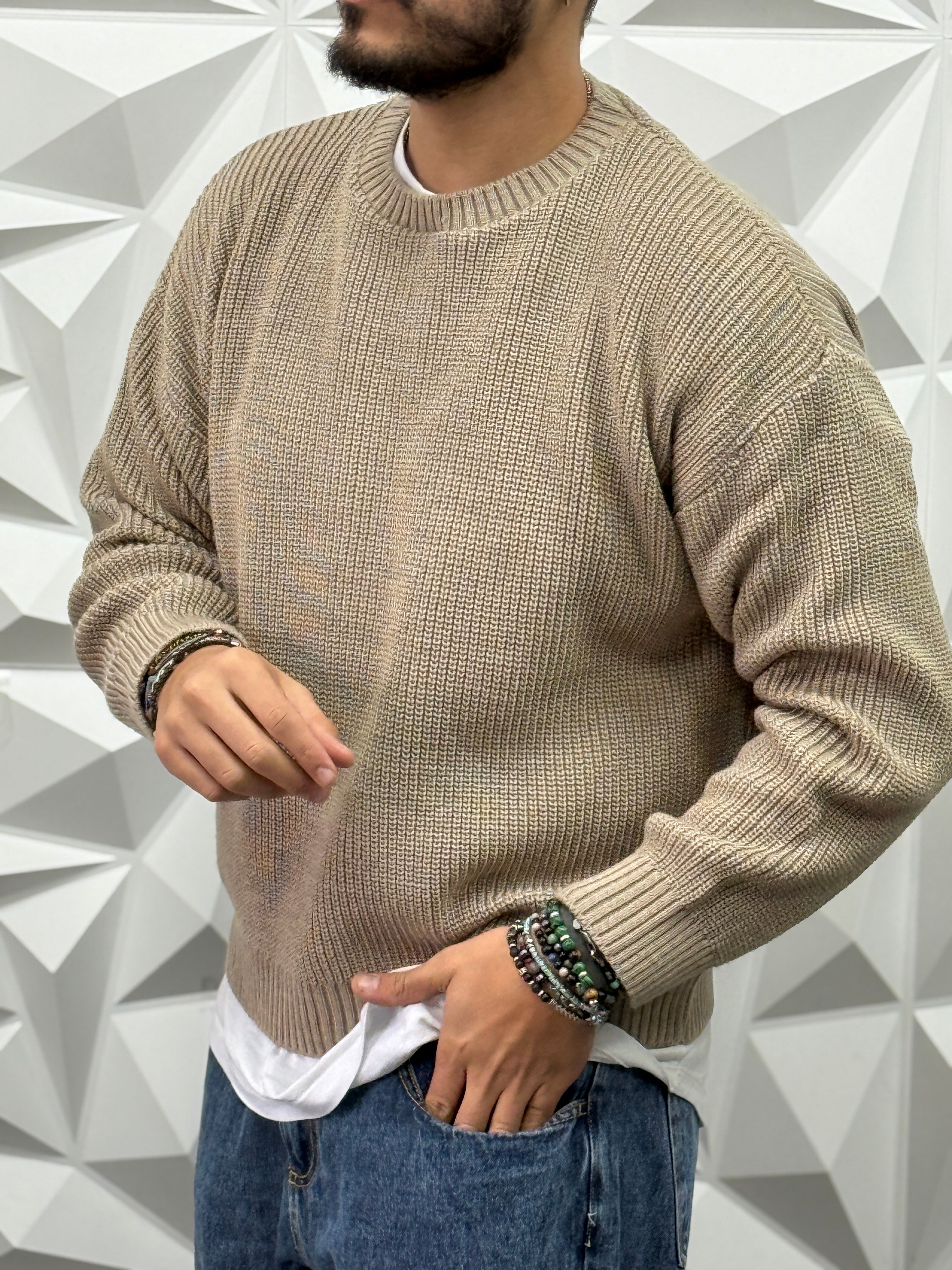 PULLOVER OVERSIZE CROPPED FANGO  NEW JOB BRAND