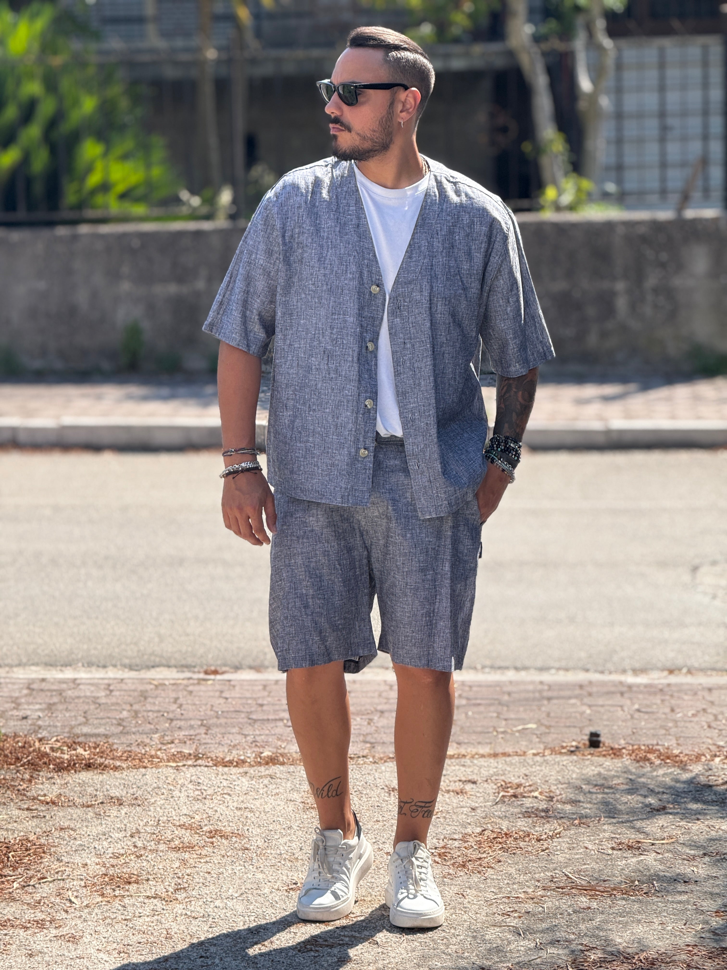 COORDINATO FIAMMATO GRIGIO NEW JOB BRAND