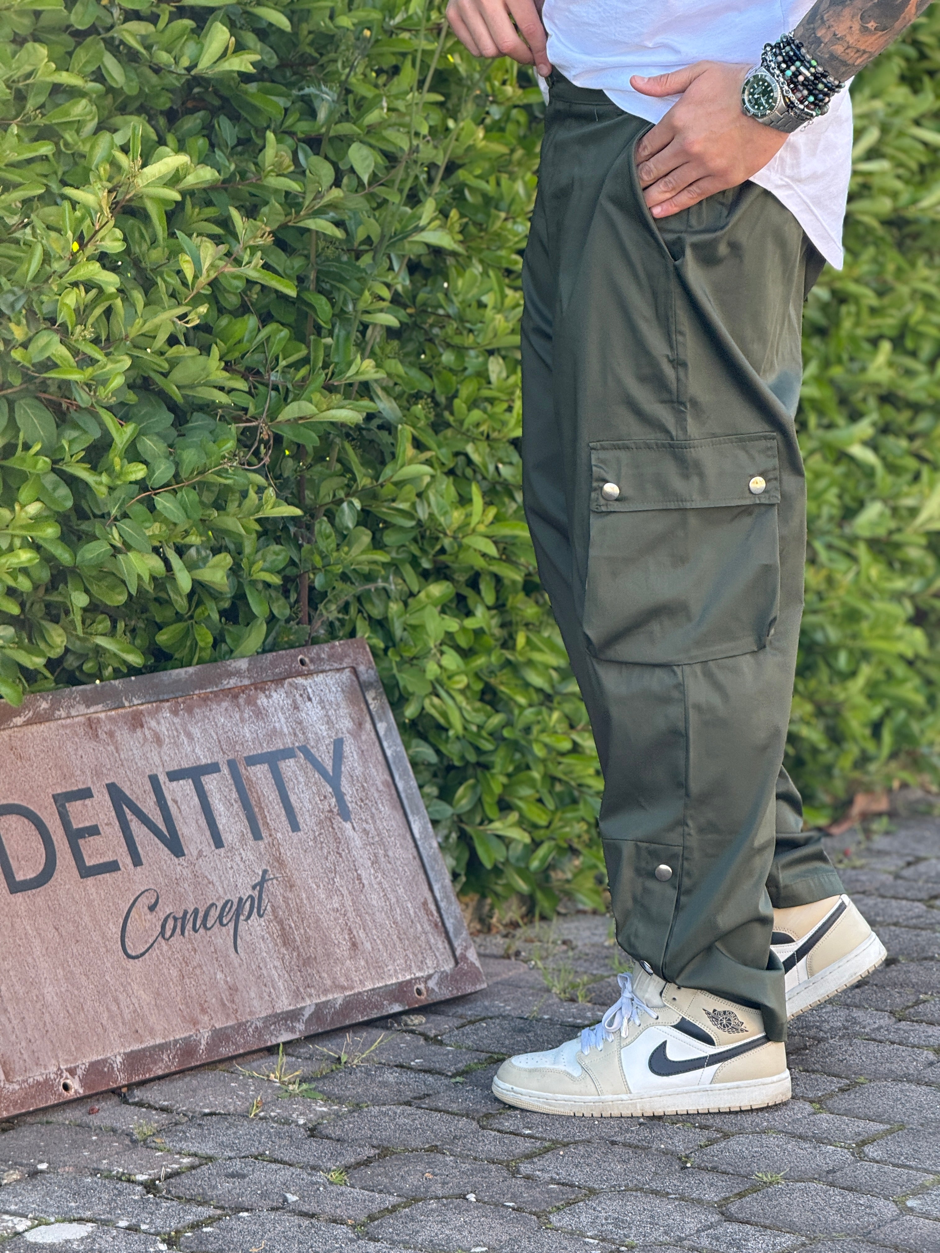 PANTALACCIO IM GAB  VERDE MILITARE NEW JOB BRAND