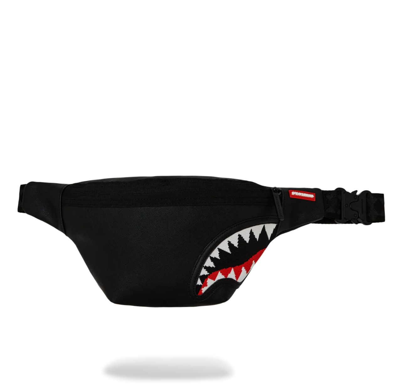 SPRAYGROUND Marsupio "Fly Knit Mouth" Nero con Grafica Ricamata e Cintura Regolabile 910B8030NSZ