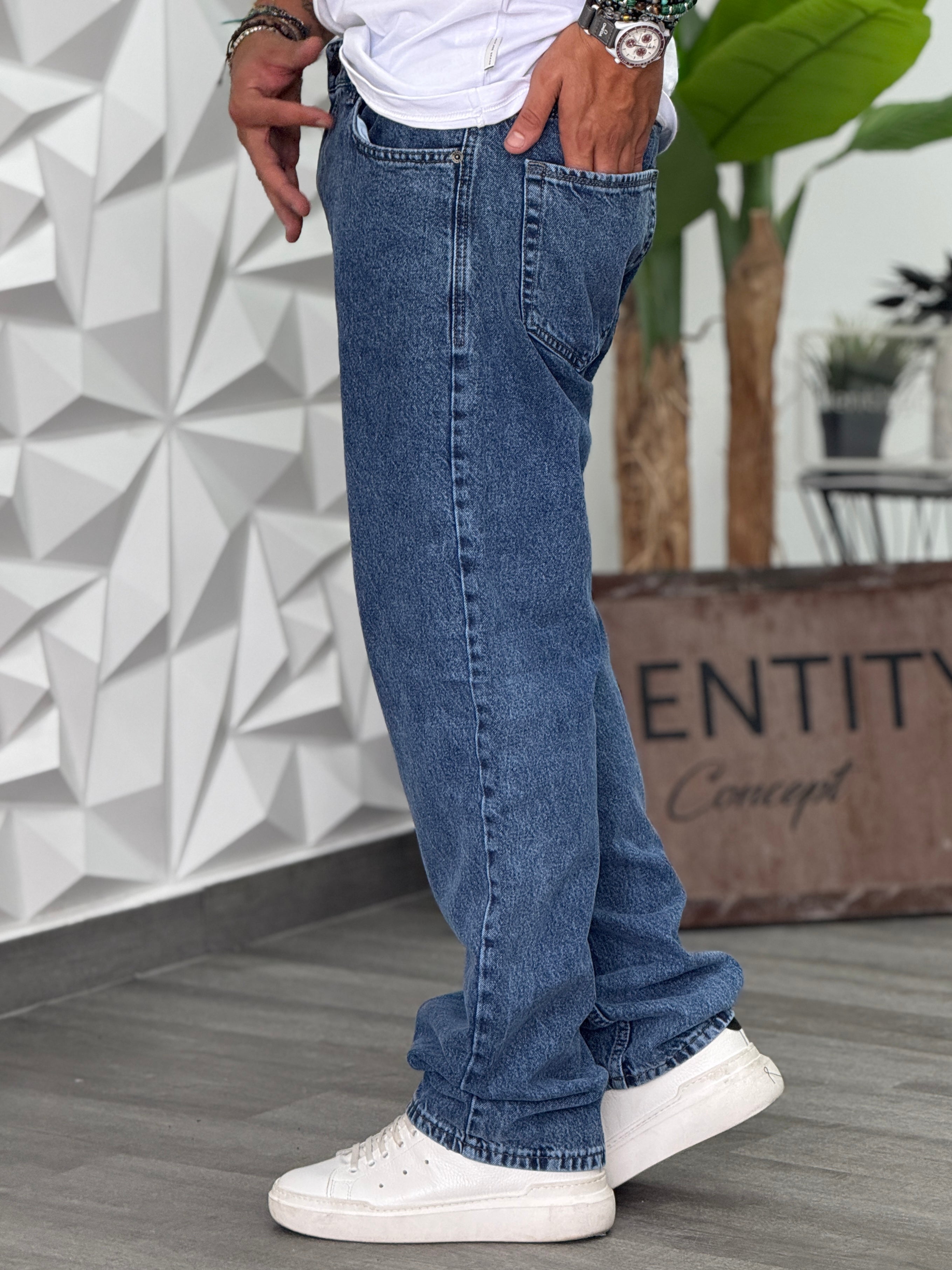 JEANS SAN PEDRO  BAGGY FIT LAVAGGIO MARMO SCURO  NEW JOB BRAND (Copia)
