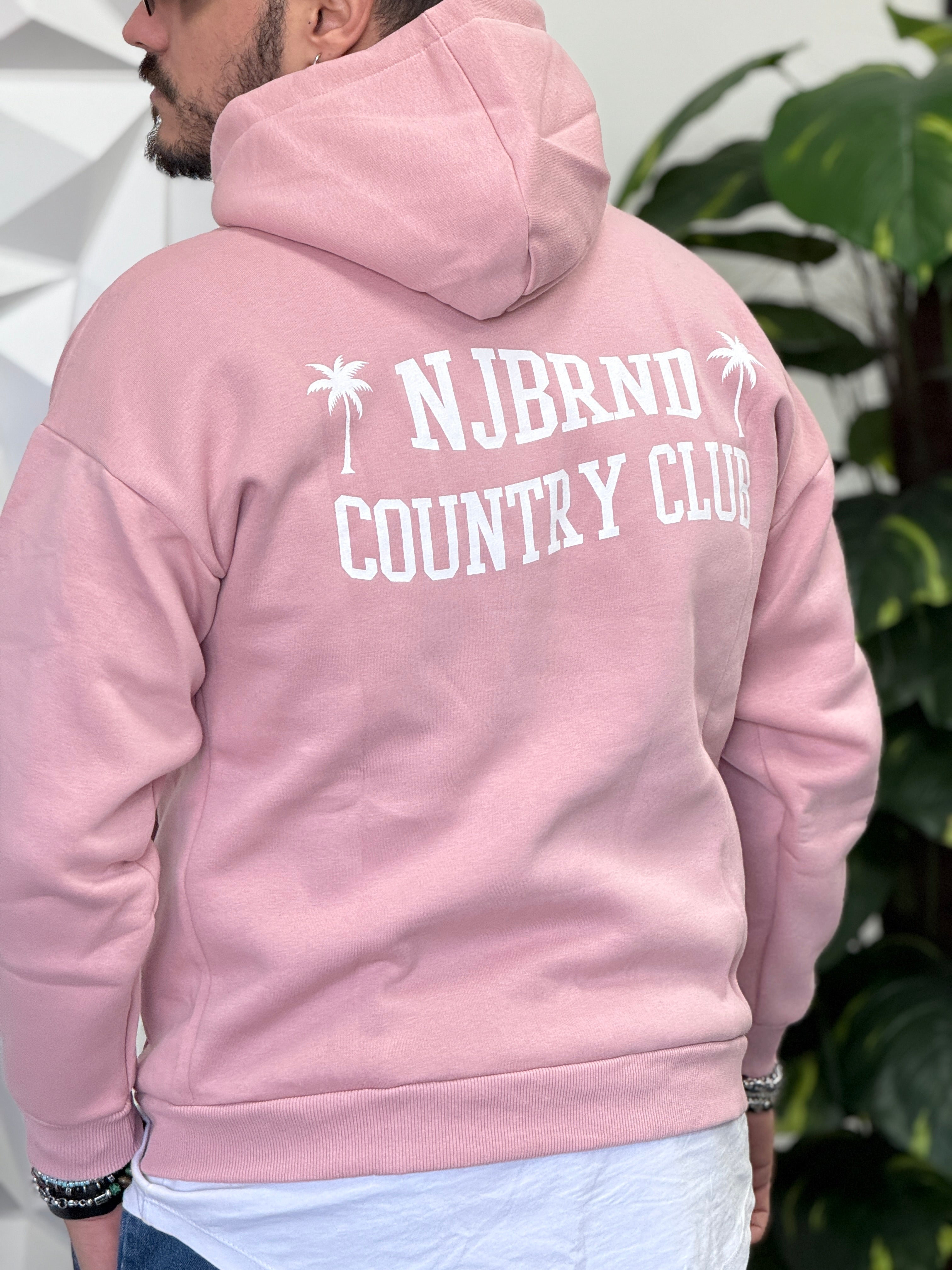 FELPA PALMA OVER CAPPUCCIO ROSA  NEW JOB BRAND