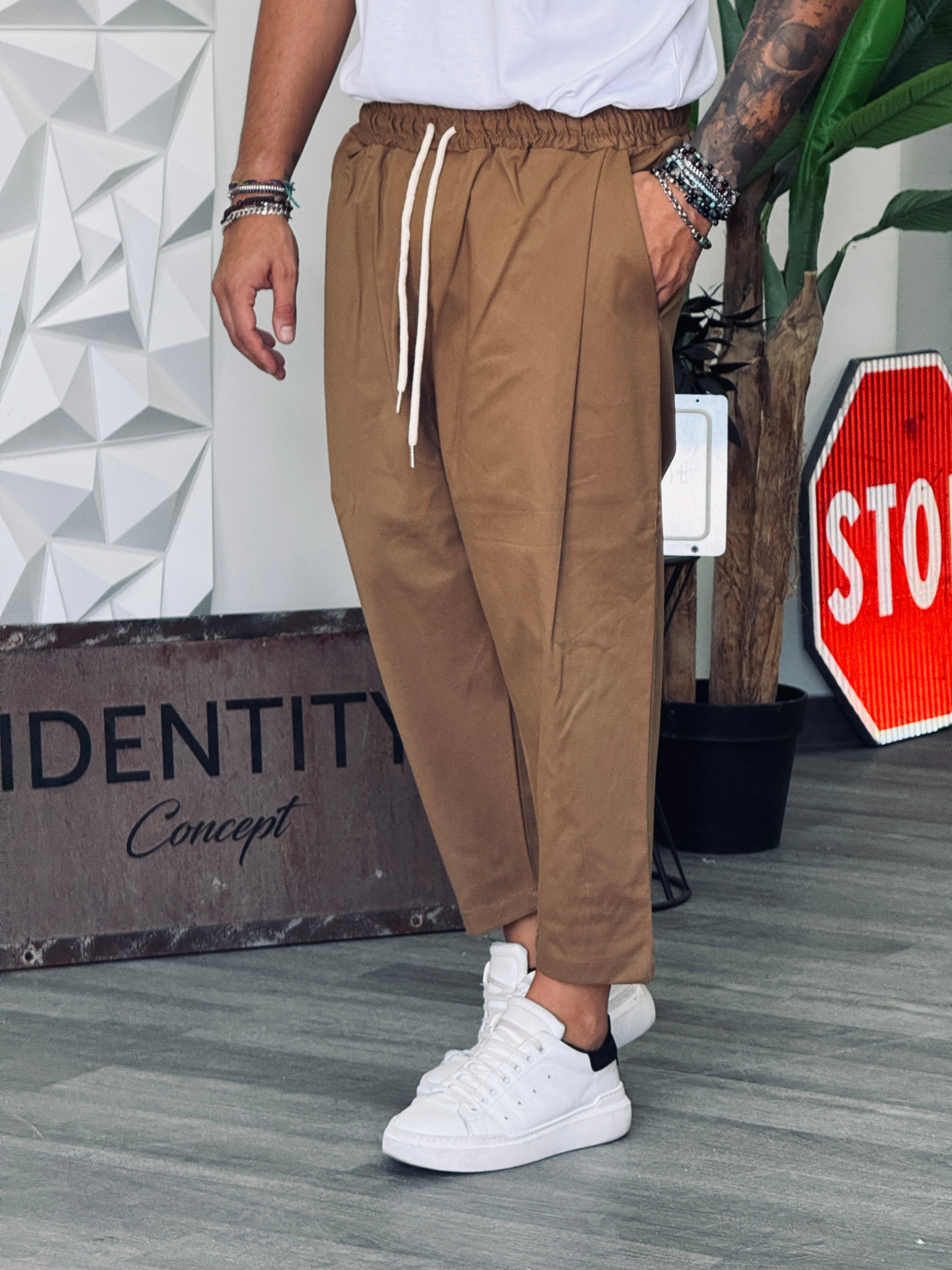 PANTALACCIO NEW DIK GABARDINA BISCOTTO  NEW JOB BRAND