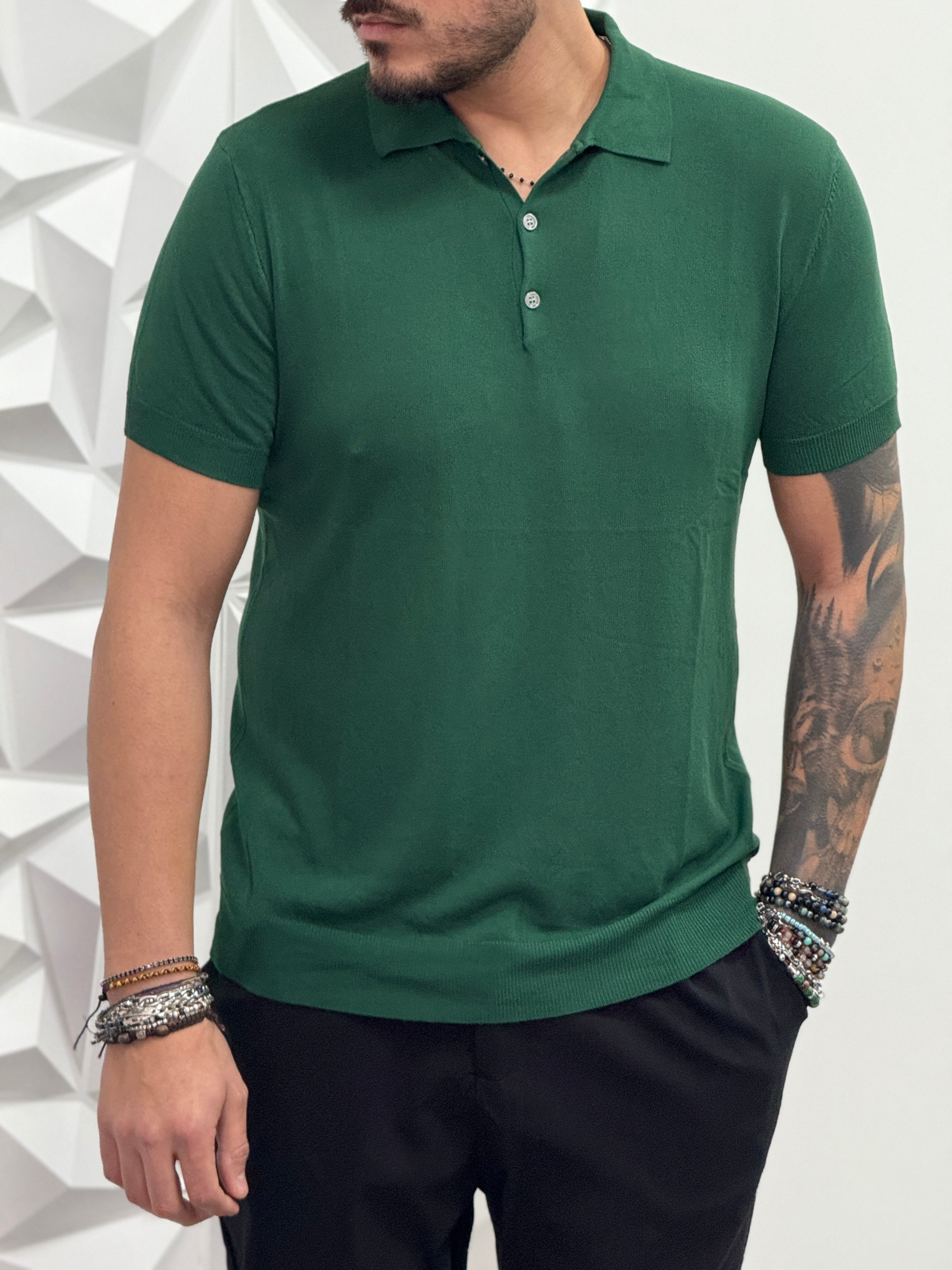 POLO MONTECARLO IN FILO VERDE  NEW JOB BRAND