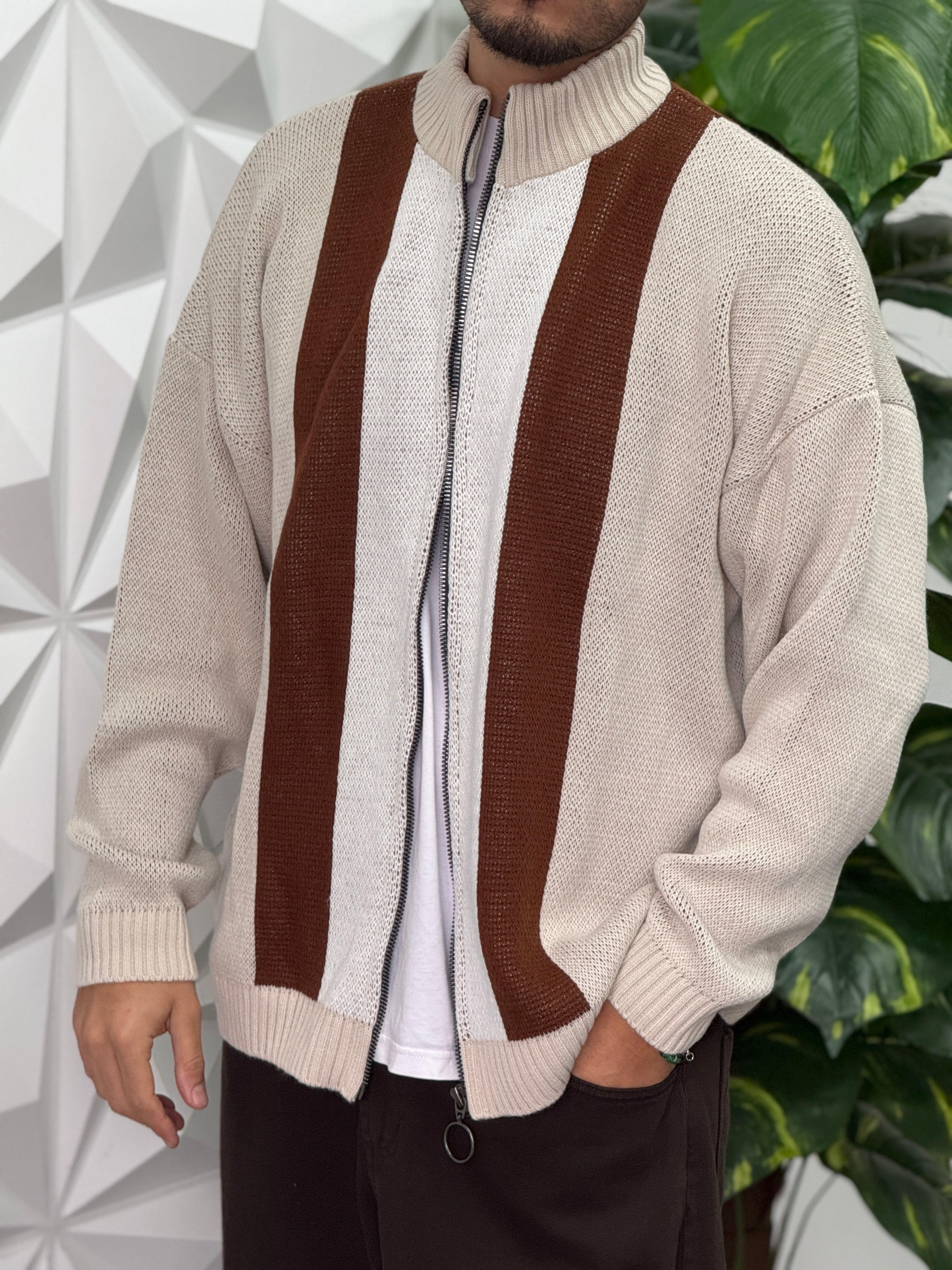 CARDIGAN ZIP MORO NEW JOB BRAND