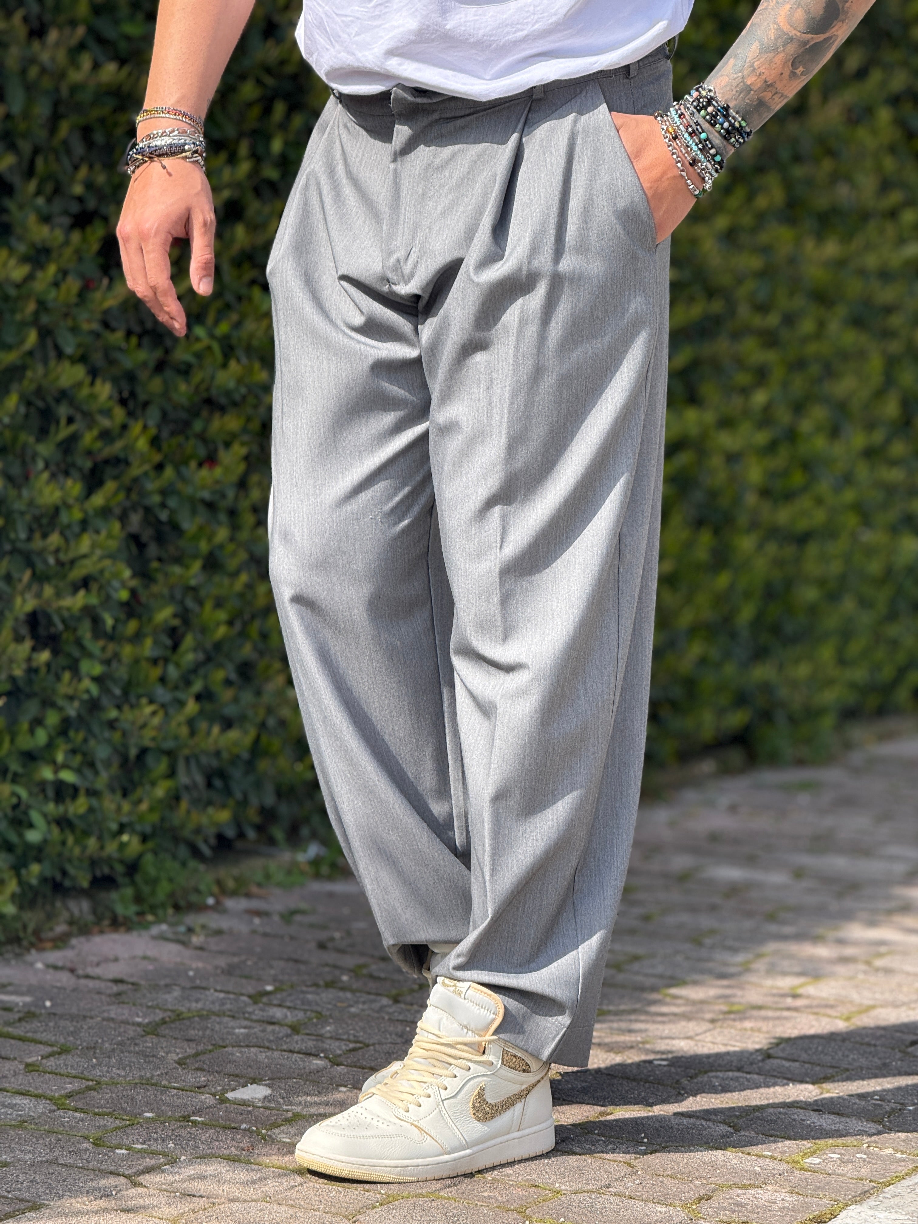 PANTALACCIO AMALFI GRIGIO BAGGY  NEW JOB BRAND