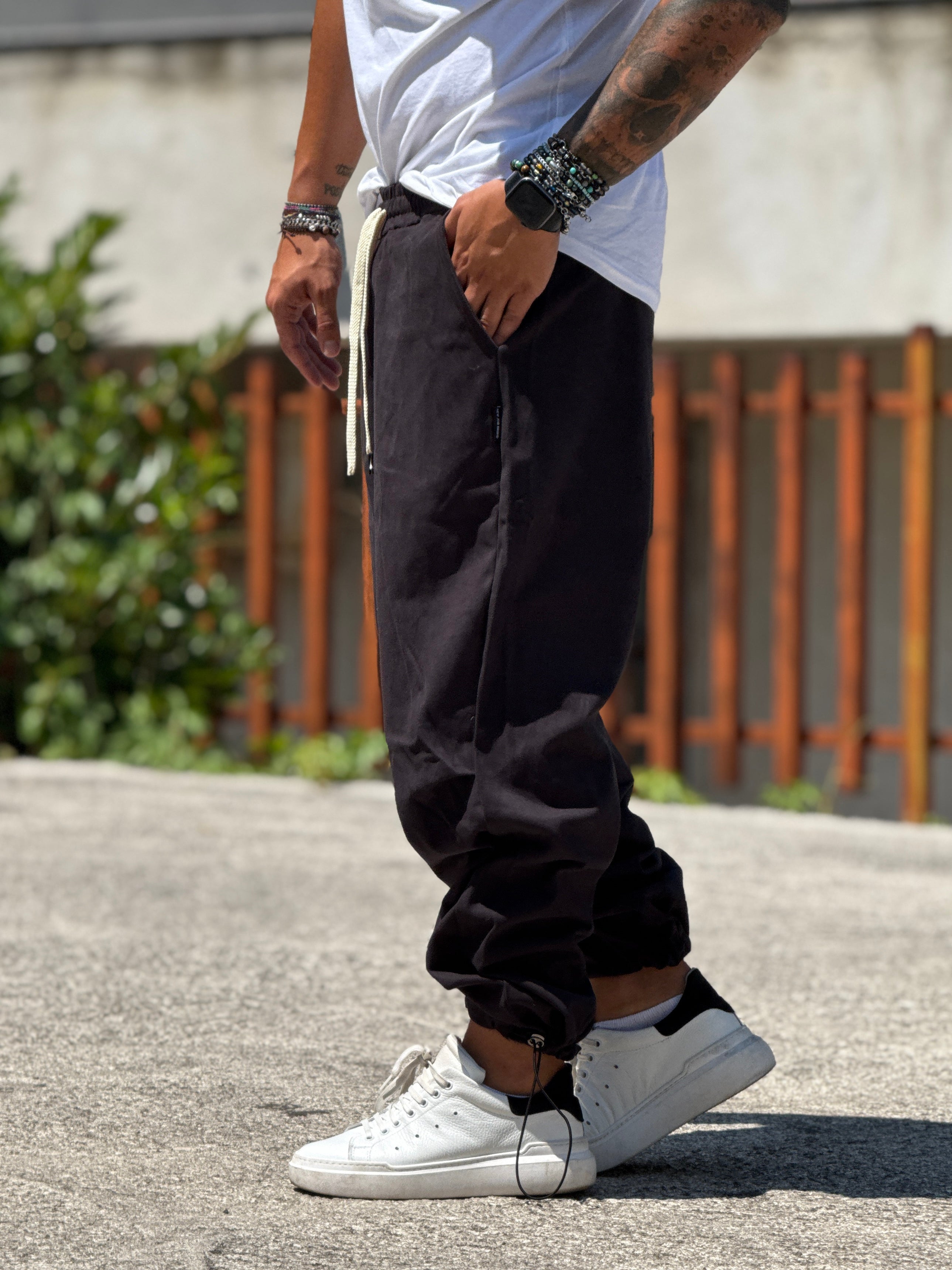 PANTALACCIO FONDO REGOLABILE NERO NEW JOB BRAND