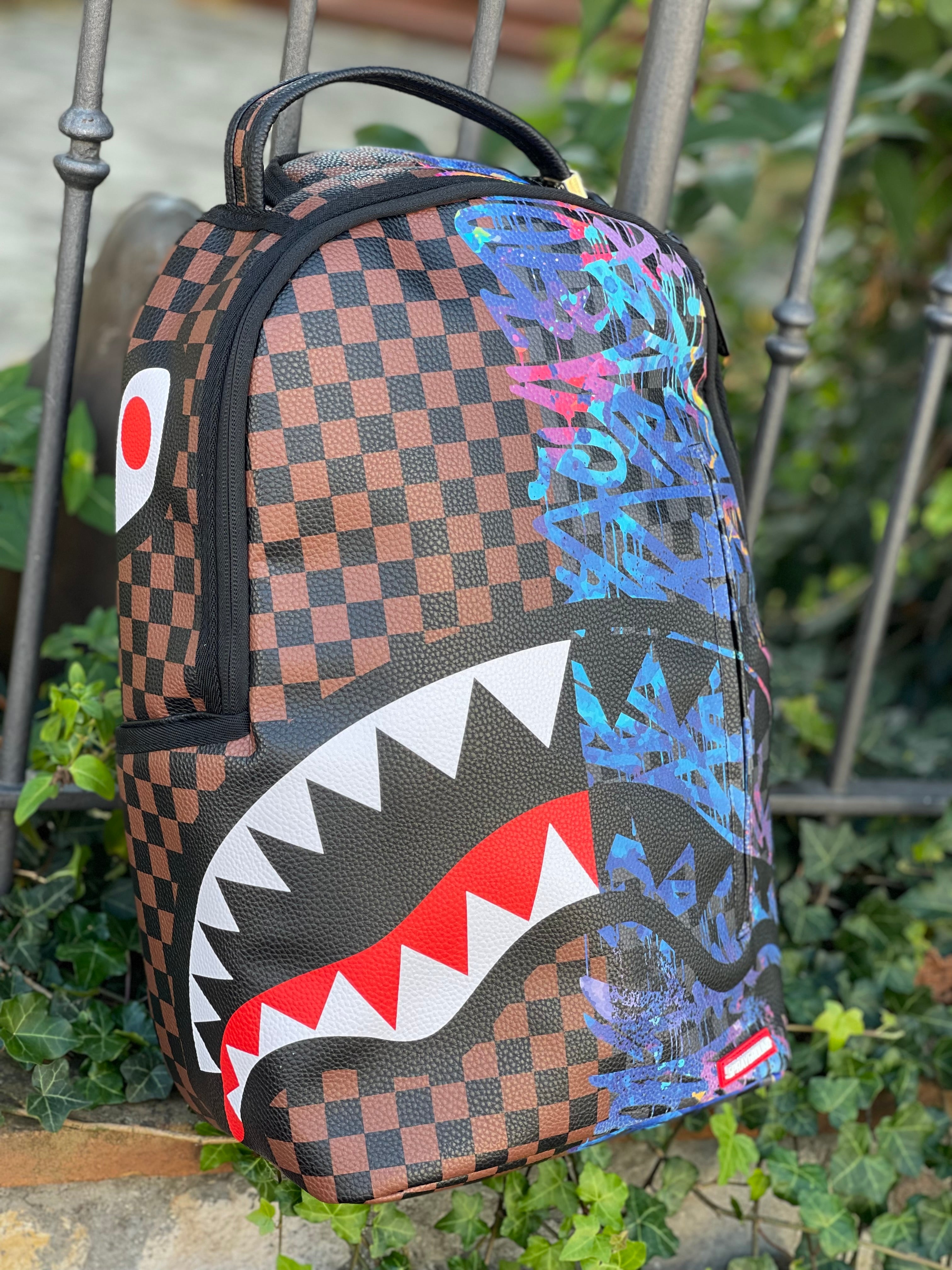 ZAINO SPRAYGROUND SHARKS IN STICKERS