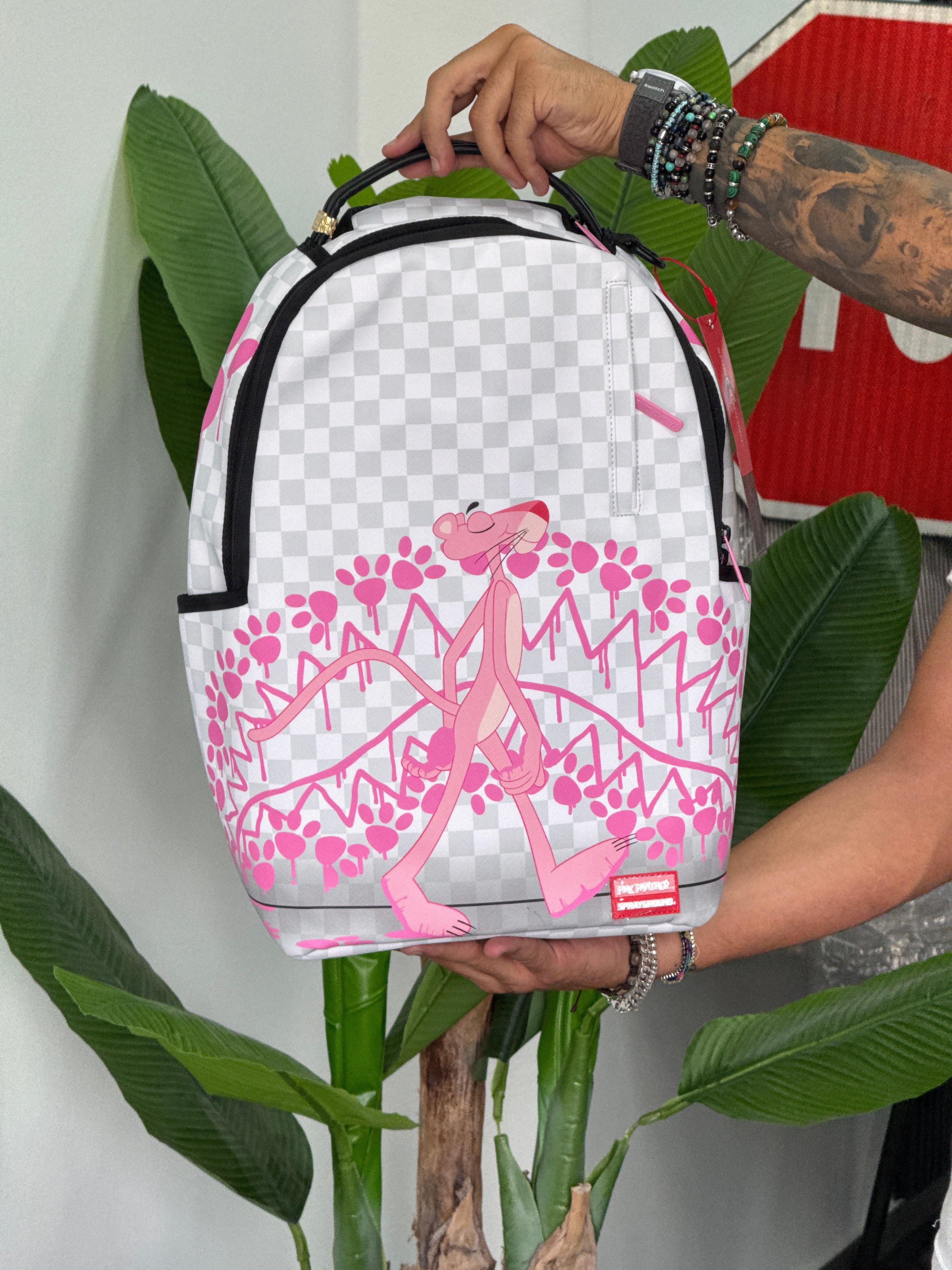PINK PANTHER PAWPRINTS BACKPACK