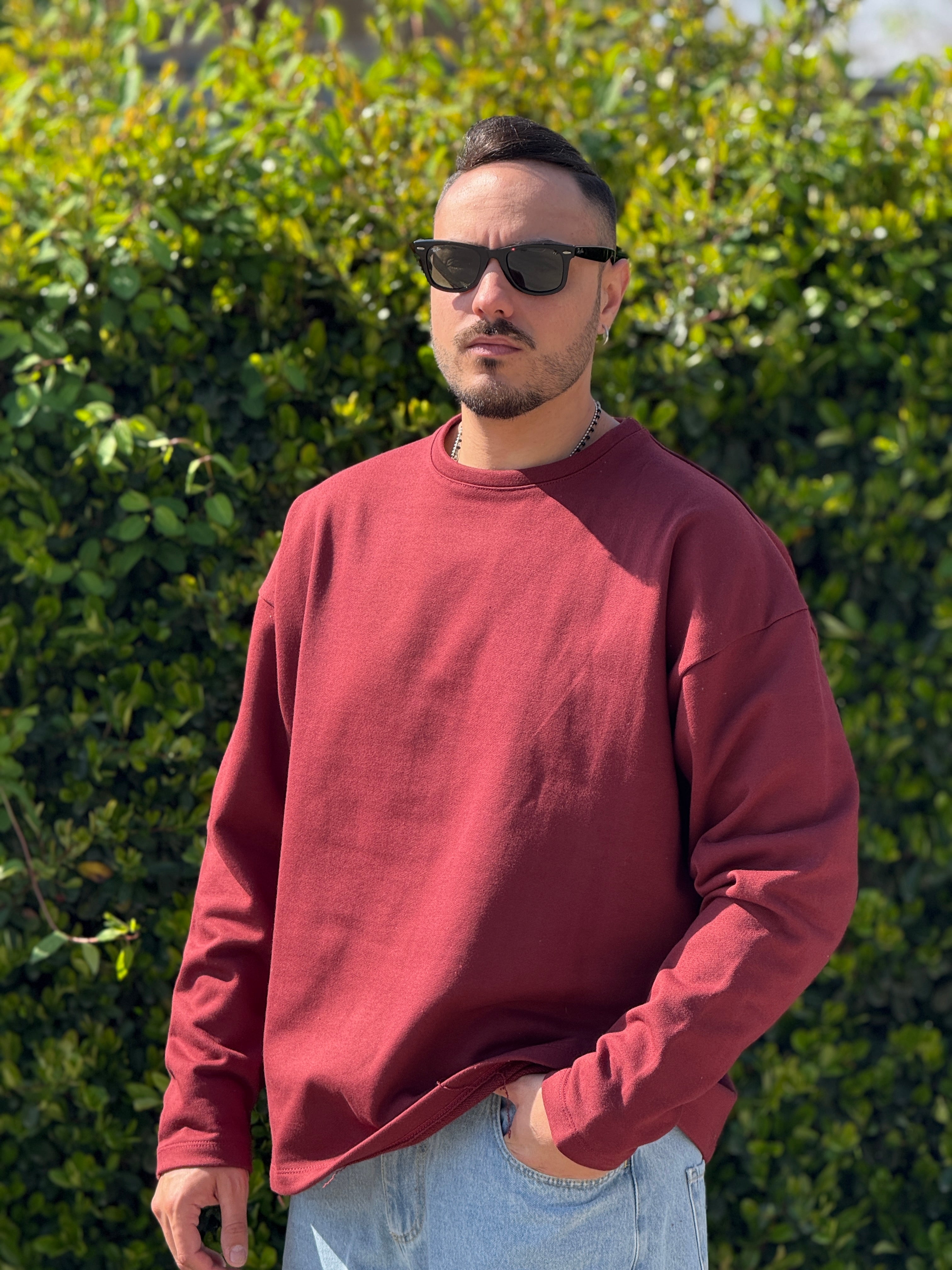 Shirt 300gr over  bordeaux new Job Brand