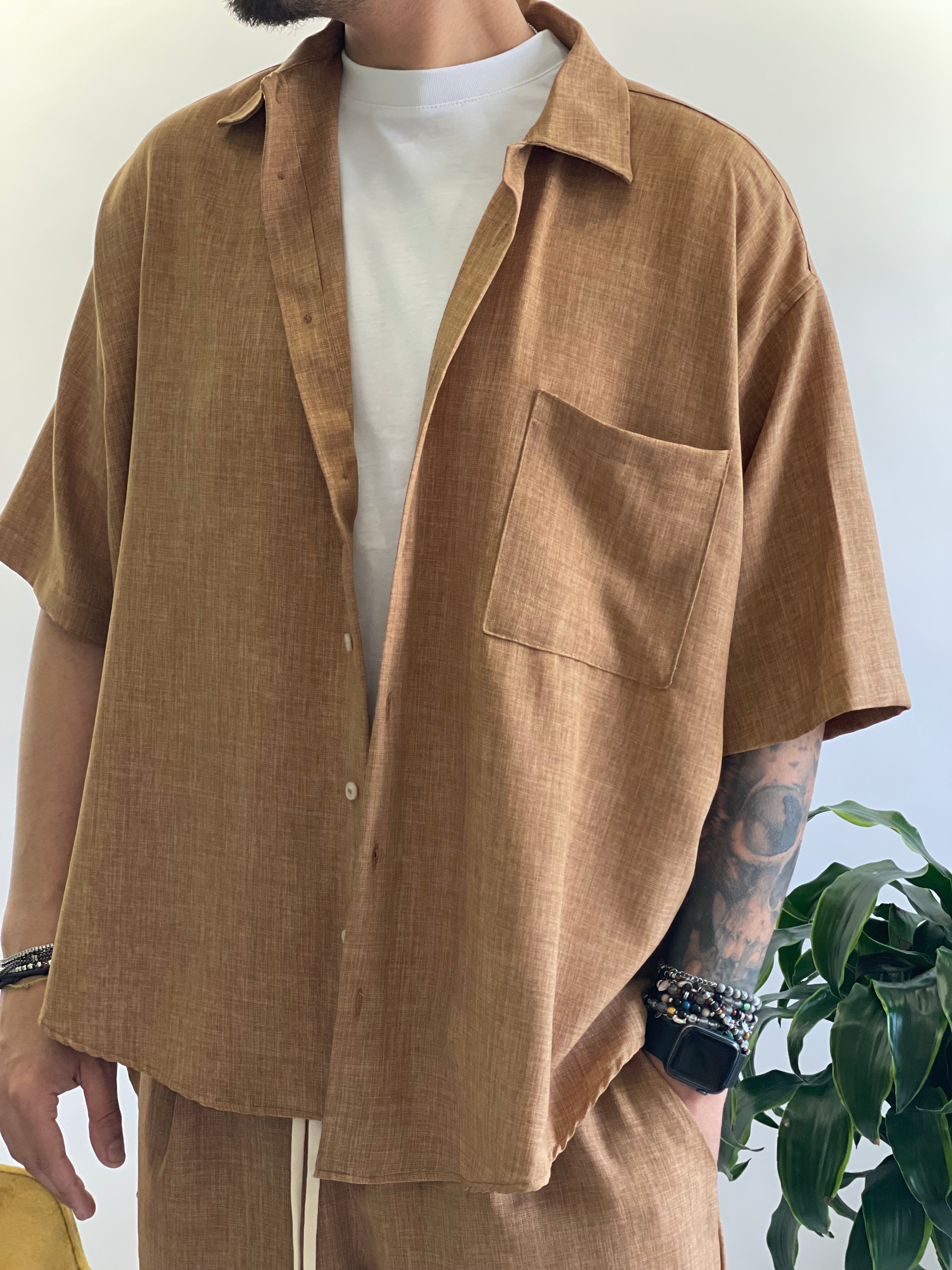 CAMICIA OVER Tabacco New Job Brand