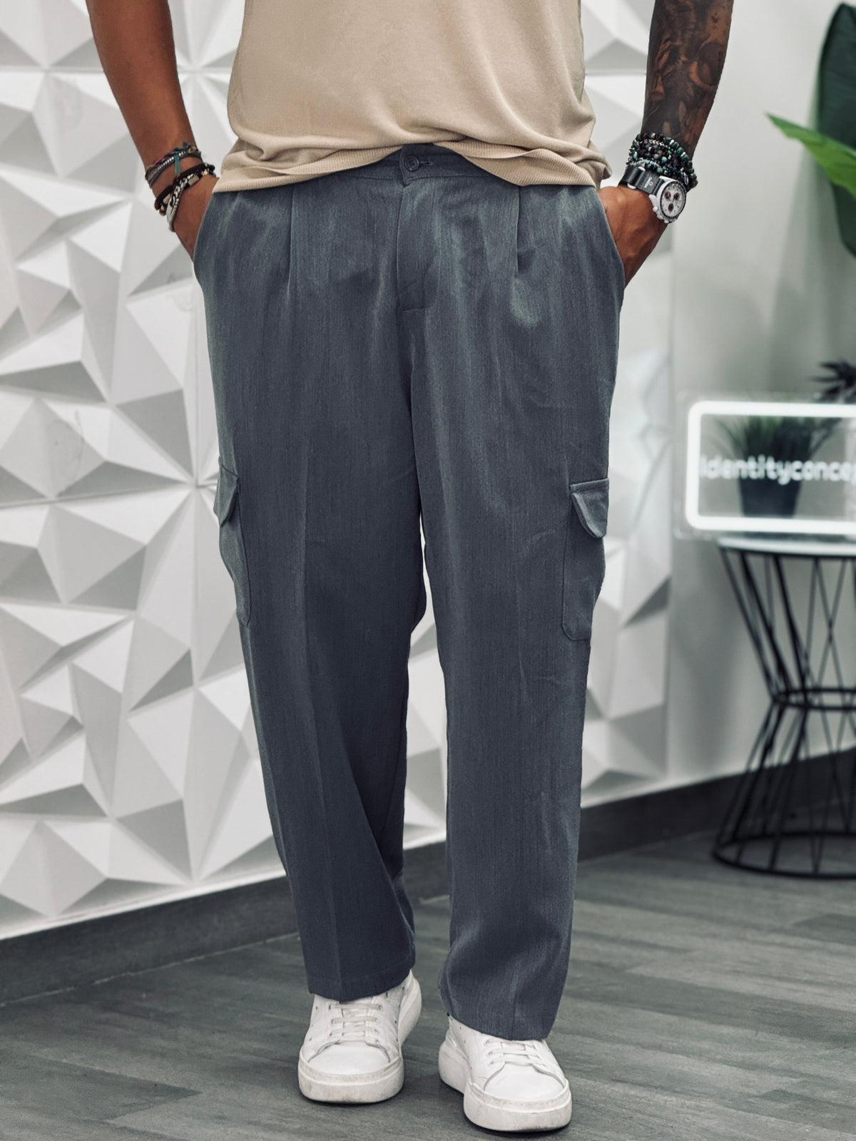 PANTALACCIO STROMBOLI ANTRACITE  NEW JOB BRAND